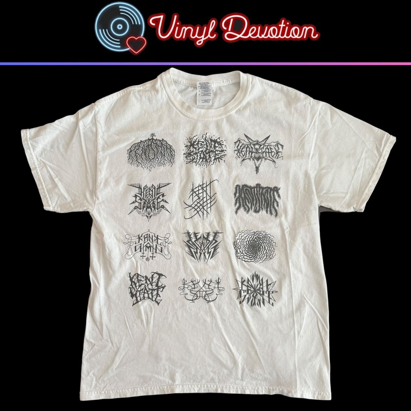 Band Tees Kent State Band Pyschedlic Death Pop White T-Shirt Size L Size US L / EU 52-54 / 3 - 1 Thumbnail