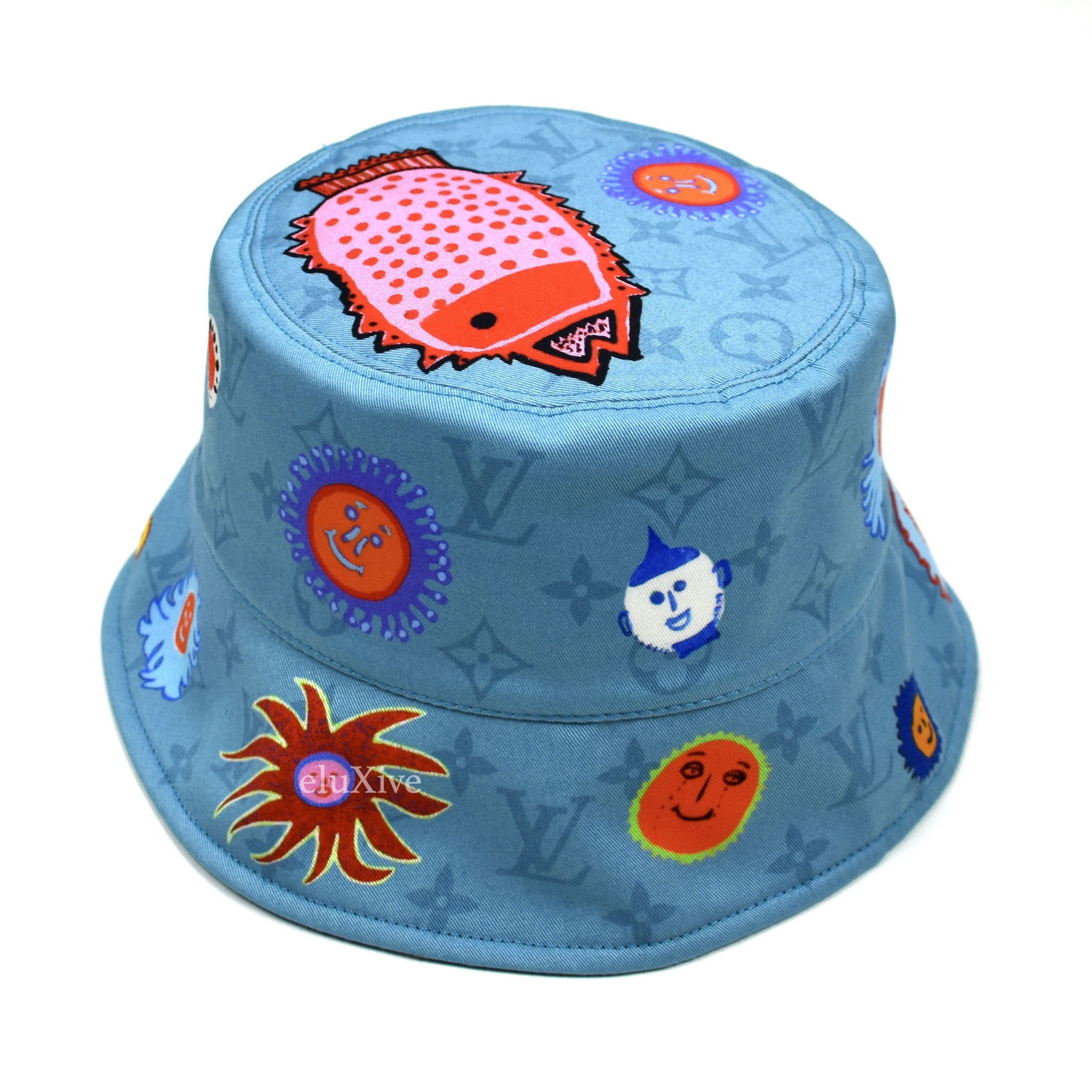 Louis Vuitton × Yayoi Kusama Louis Vuttion YK Reversible Faces Monogram Bucket Hat Size ONE SIZE - 1 Preview