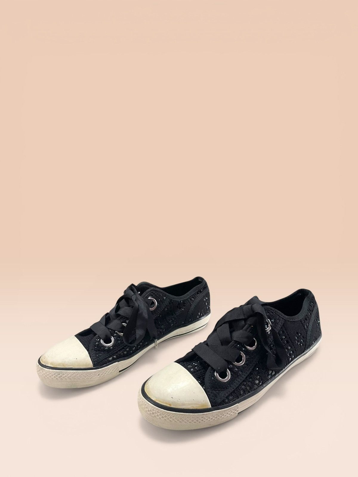 ASH ASH Limited Vicky Woven Black Sequin Sneakers Size US 8.5 / EU 41-42 - 1 Thumbnail