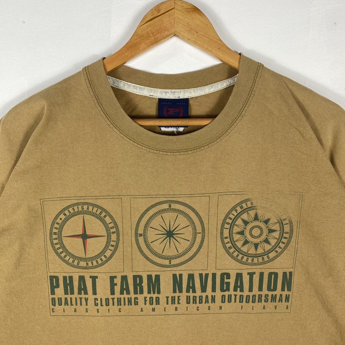 Phat Farm × Rap Tees × Vintage Vintage 90's PHAT FARM Navigation New York Streetwear Tee Size US L / EU 52-54 / 3 - 3 Thumbnail