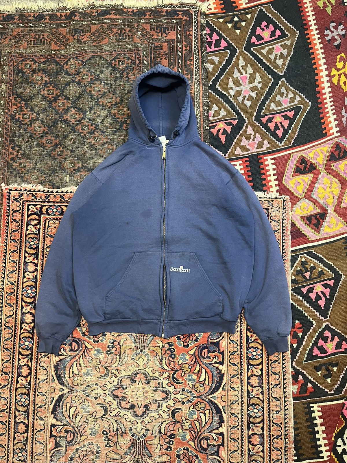 Vintage faded Carhartt zip up hoodie