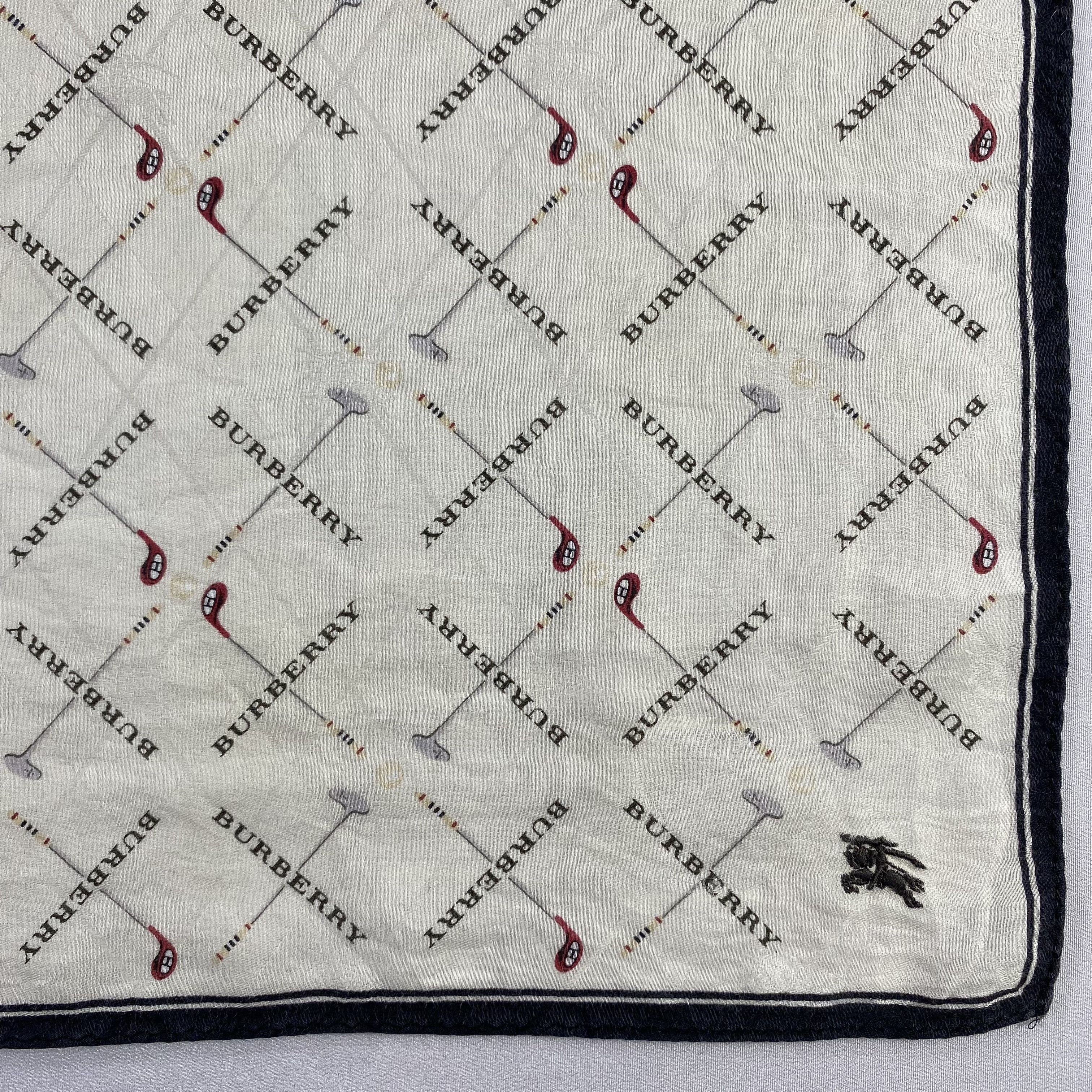 Burberry × Vintage Burberry Handkerchief / Neckerchief / Bandana-P1665 Size ONE SIZE - 3 Thumbnail