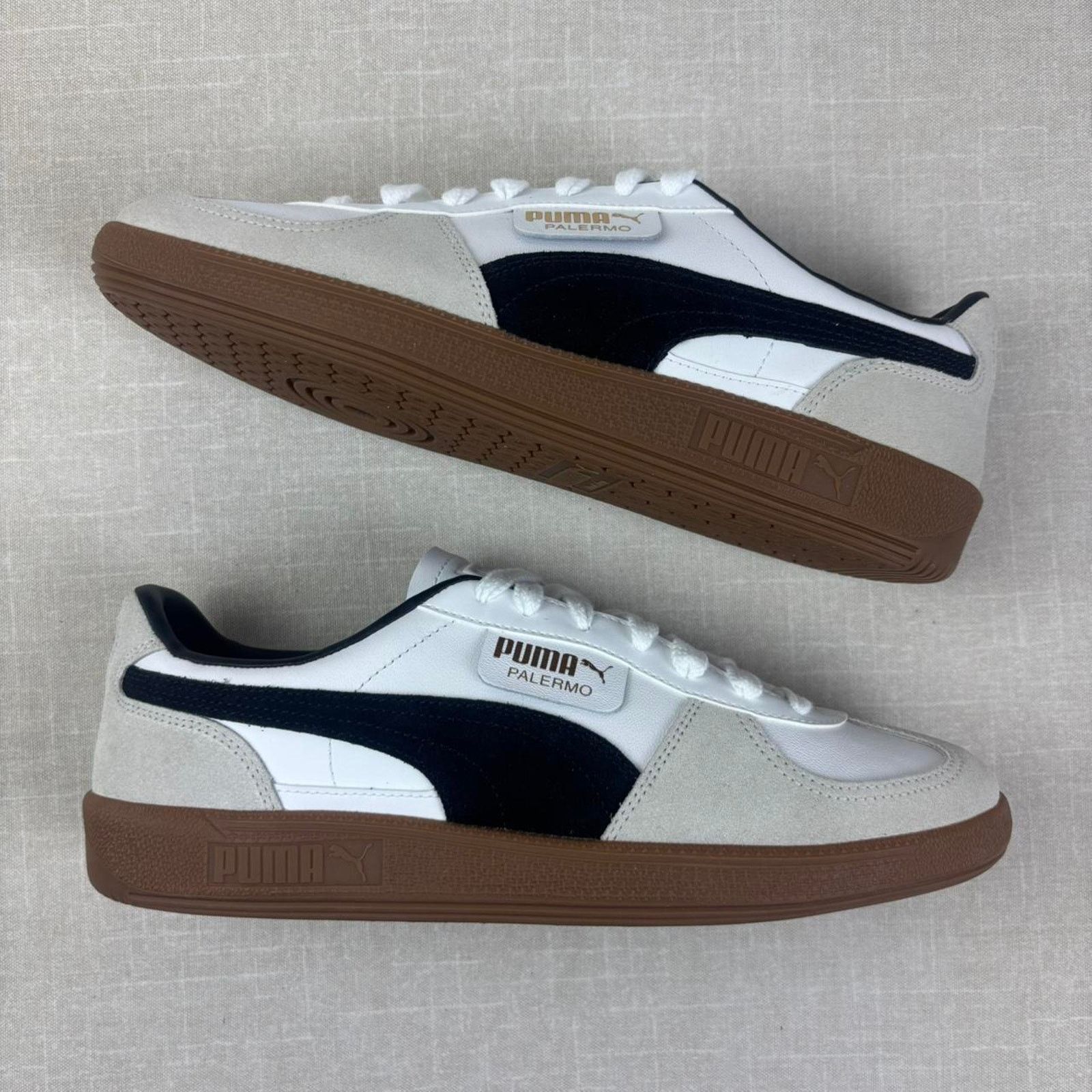 Puma 🐼 Puma Palermo Leather "White Gum" 9M Size US 10.5 / EU 43-44 - 2 Thumbnail