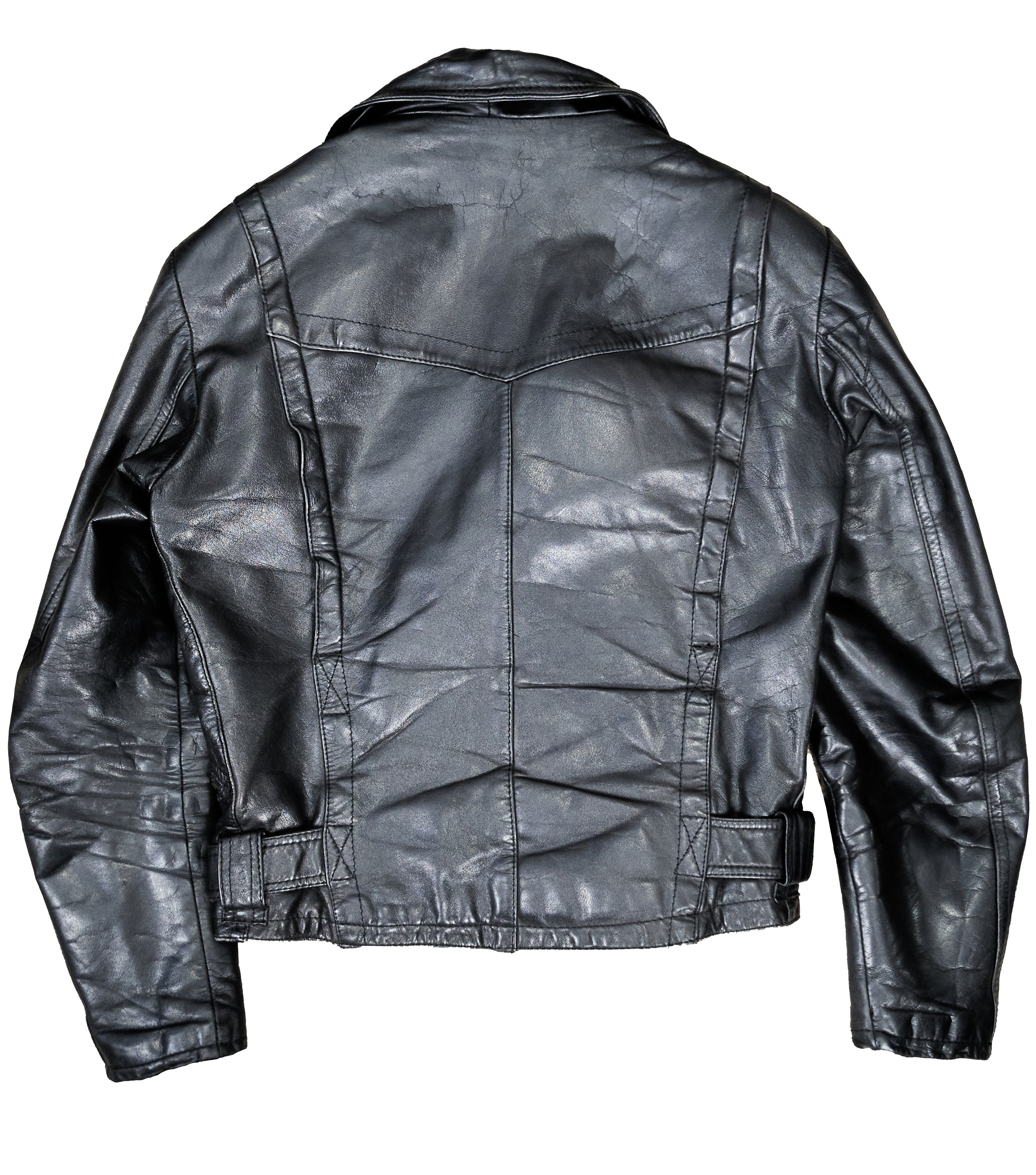 Vintage Vintage 70s Scandinavian Leather Motorcycle Biker Jacket Size US S / EU 44-46 / 1 - 18 Thumbnail