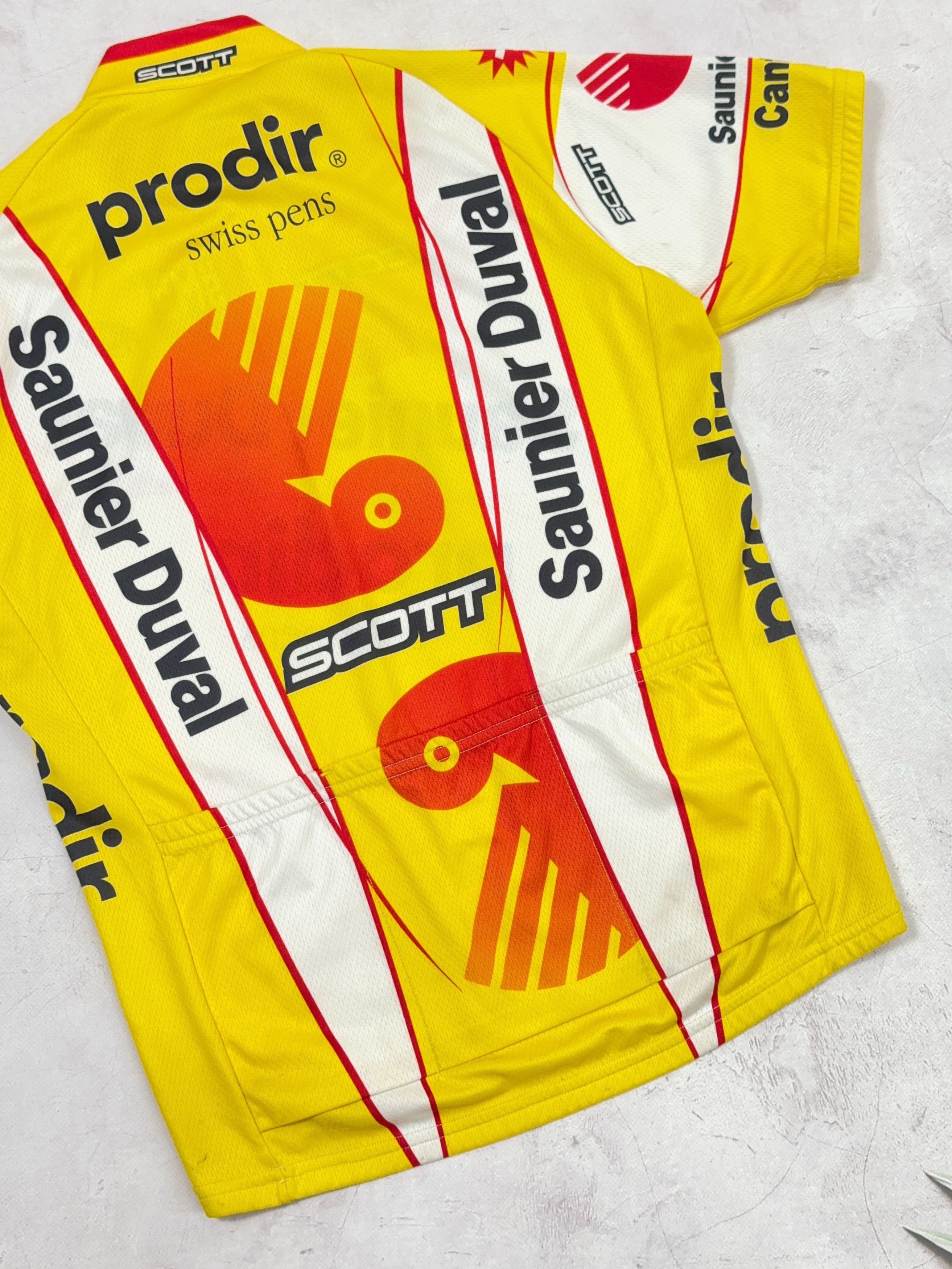 Vintage Vintage Santini Cycling Jersey 2006 Saunier Duval Prodir Size US M / EU 48-50 / 2 - 10 Thumbnail