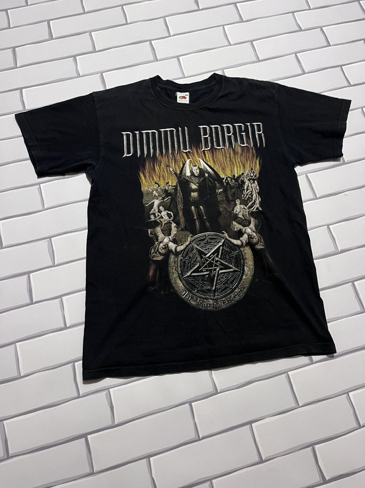 Fruit Of The Loom Vintage Dimmur Borgir Size US M / EU 48-50 / 2 - 2 Thumbnail