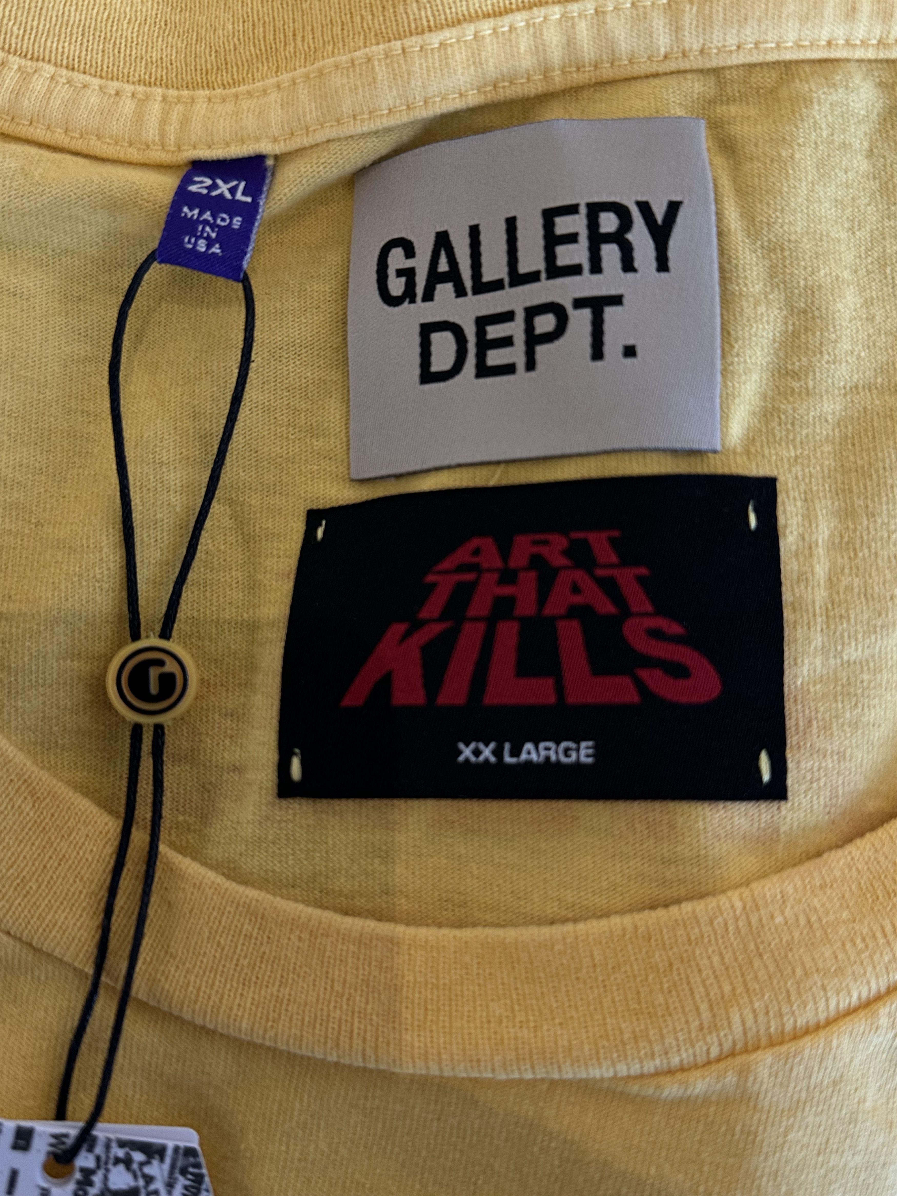 Gallery Dept. Gallery Dept Yellow ATK Jazz Dept Logo T-Shirt Size US M / EU 48-50 / 2 - 3 Thumbnail