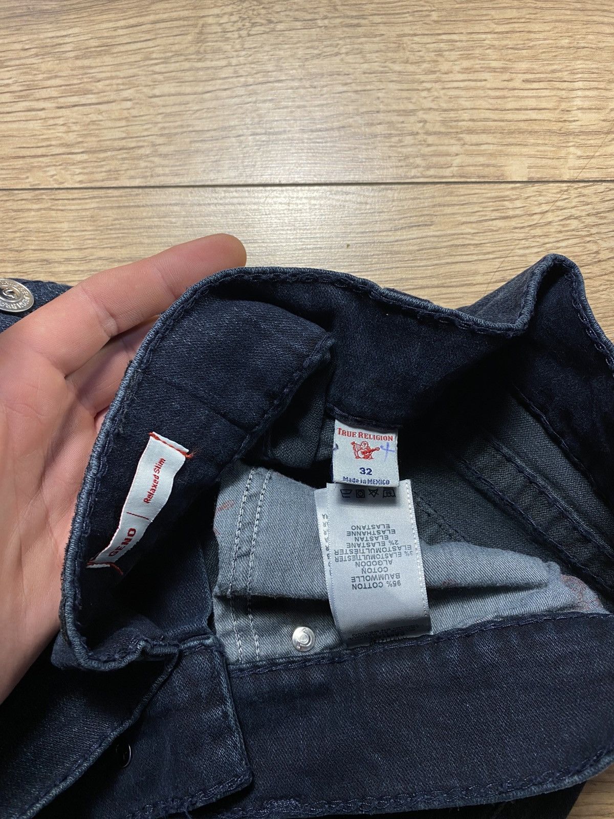 True Religion True Religion Geno Relaxed Slim Mens Jeans Size 32 Dark Size US 32 / EU 48 - 6 Thumbnail