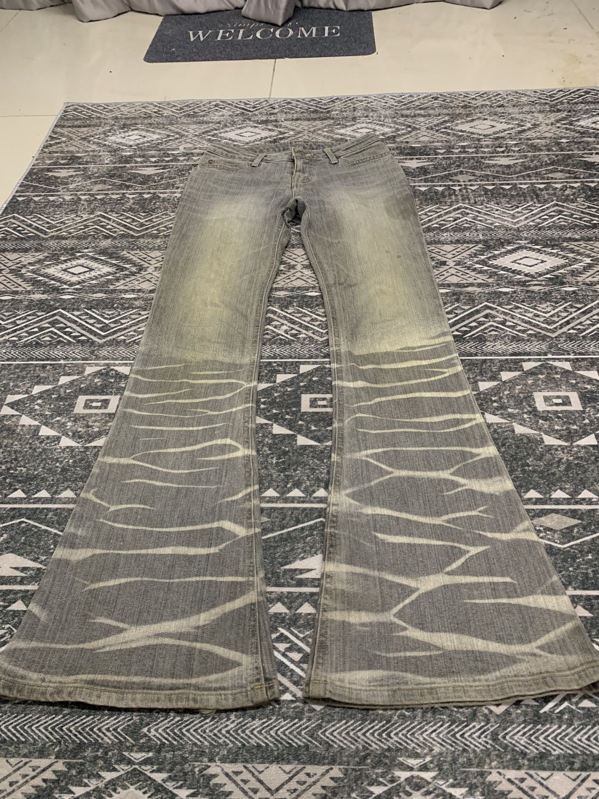 Other 🔥FLARE🔥HYSTERIC GLAMOUR INSPIRED JAPANESE FLARE PANT RARE Size US 27 - 3 Thumbnail