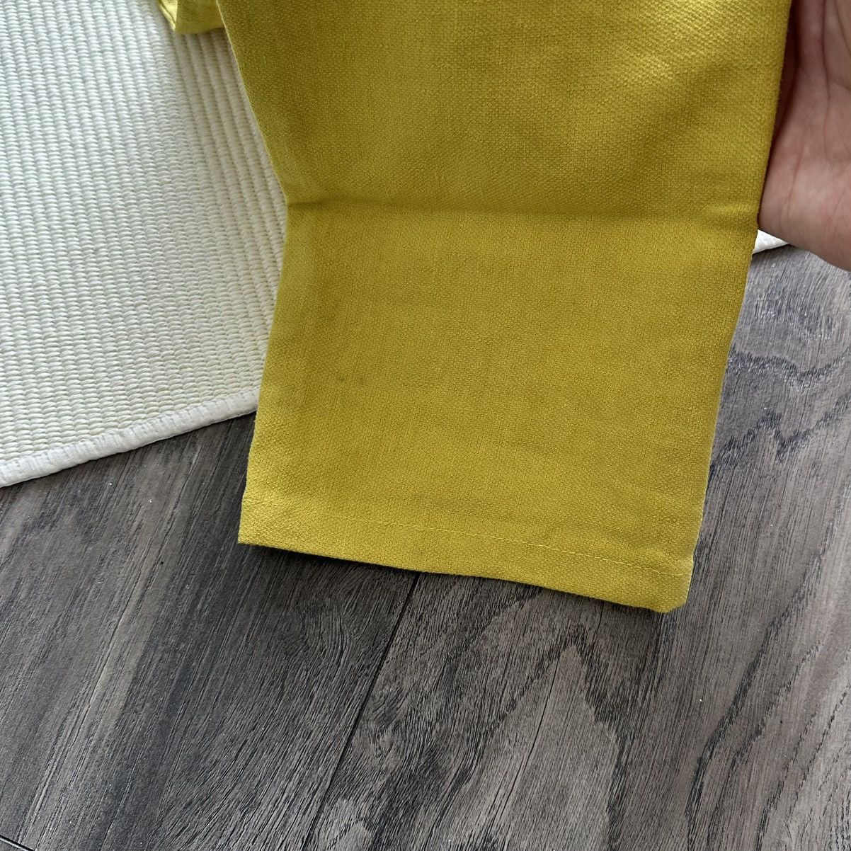 Balenciaga BALENCIAGA. PANTS Yellow Linen Cigarette Women’s Trousers Size 28" / US 6 / IT 42 - 11 Thumbnail