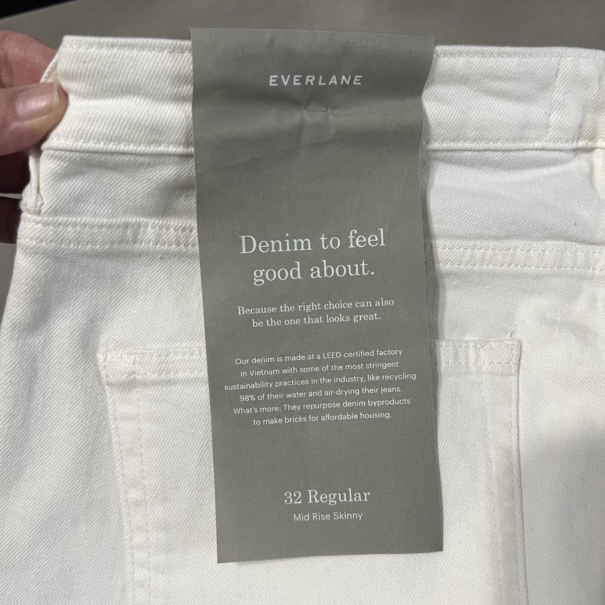 Everlane Mid Rise Skinny Jean Size 32" / US 10 / IT 46 - 7 Thumbnail