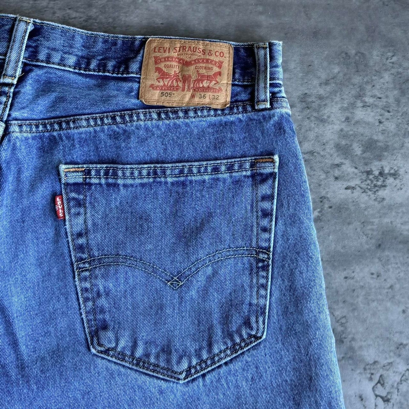 Levi's × Levi's Vintage Clothing × Vintage Vintage Y2K Levi’s 505 Skater Grunge Baggy Denim Jeans Size US 36 / EU 52 - 3 Thumbnail