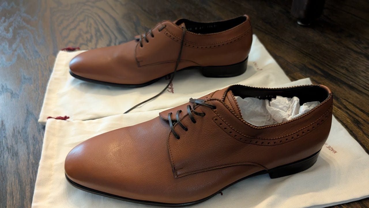 Salvatore Ferragamo Salvatore Ferragamo Derby Shoes Size US 11.5 / EU 44-45 - 3 Thumbnail