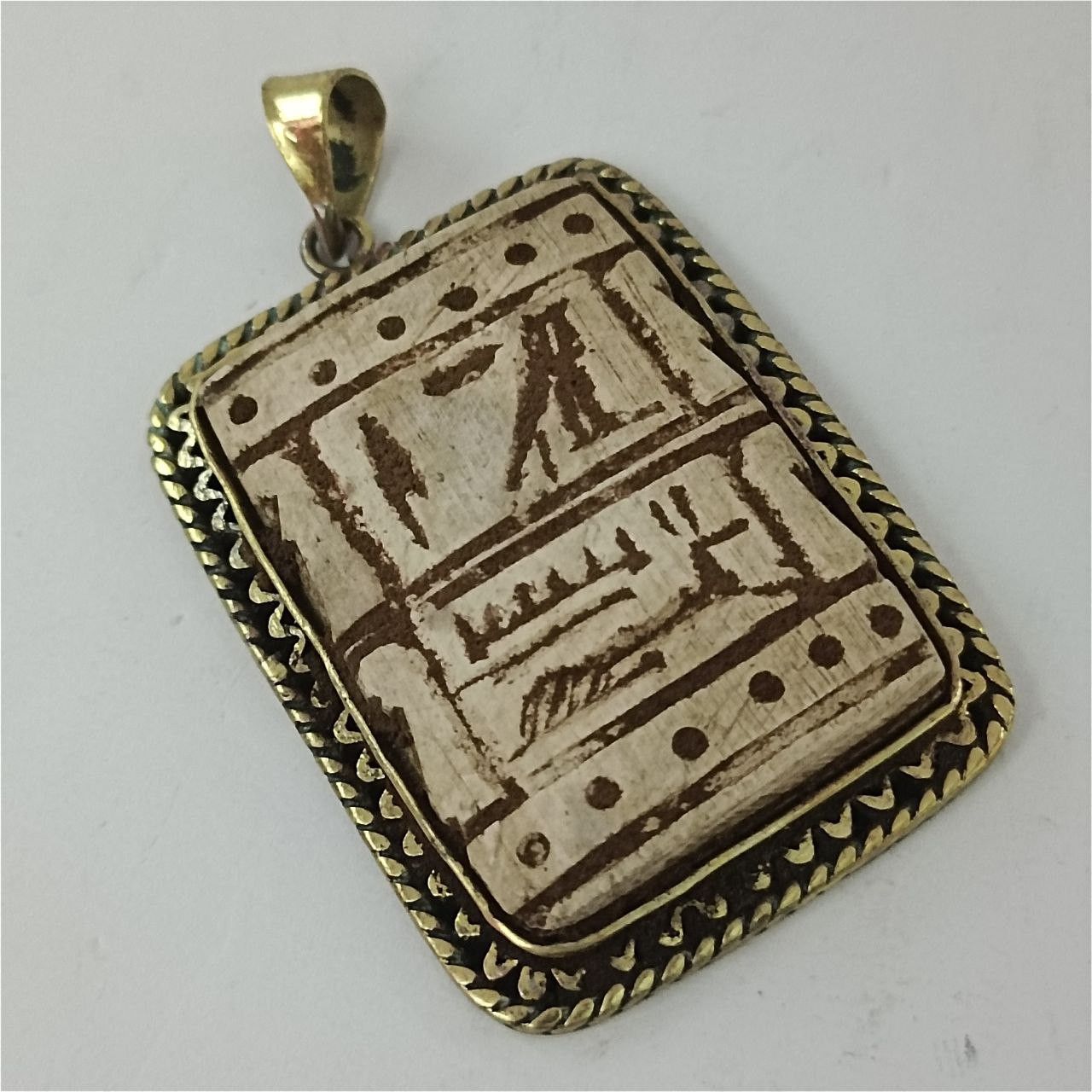 Other Egyptian pendant with hieroglyphs antique pharaonic style Size ONE SIZE - 6 Thumbnail