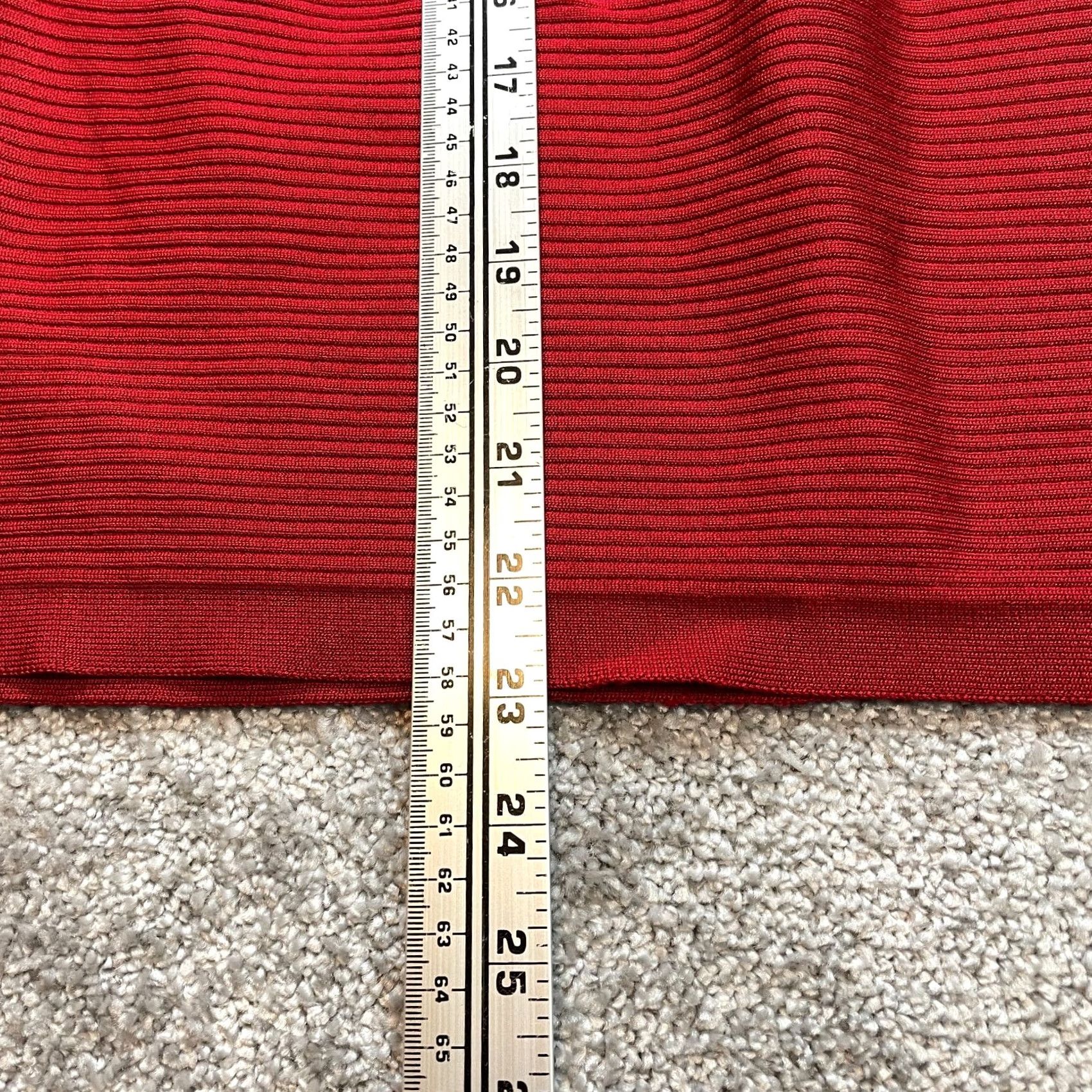 White House Black Market White House Black Market Shirt Womens M Red Ribbed Kimono Long Sleeve Top Size M / US 6-8 / IT 42-44 - 7 Thumbnail