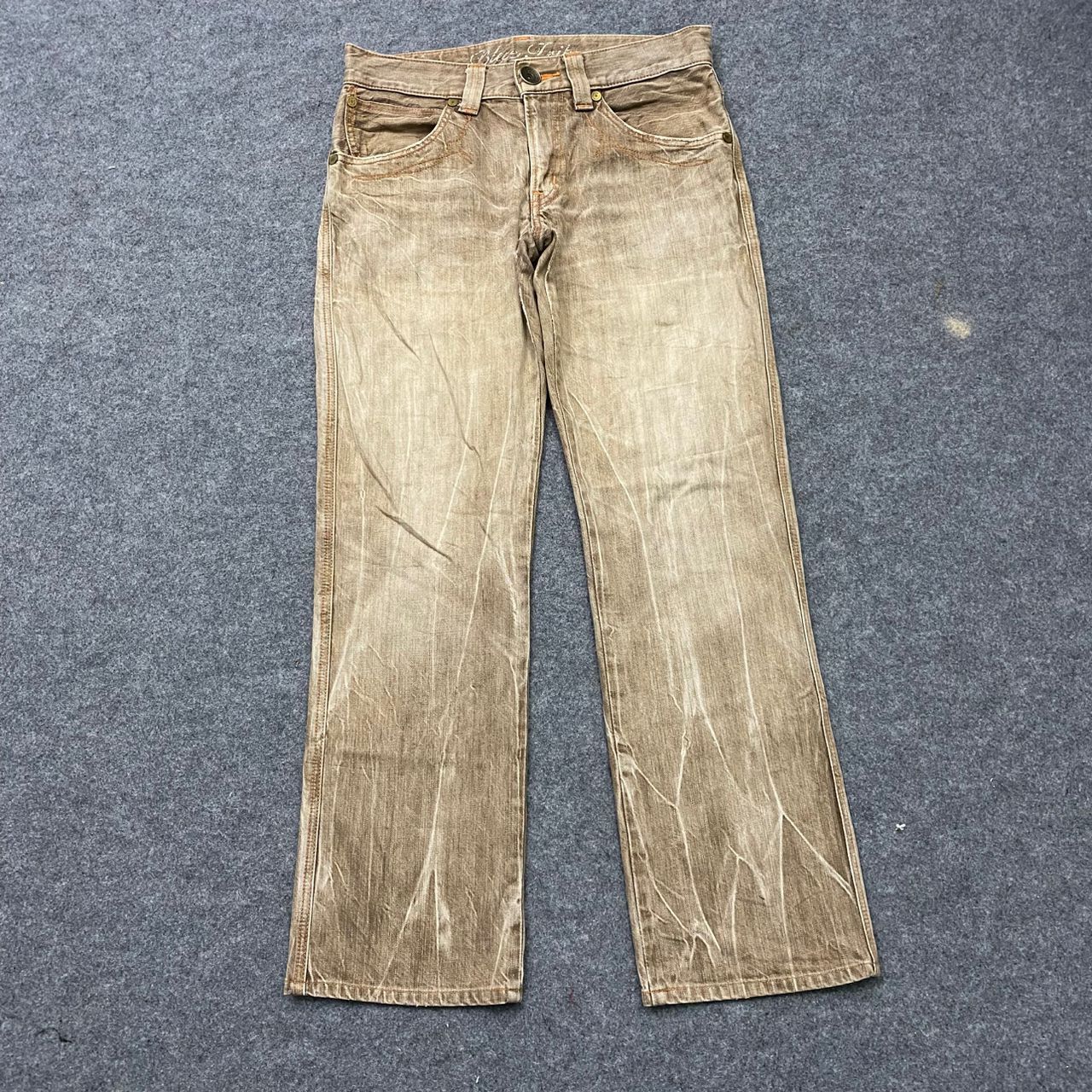Edwin 💥Best Offer💥Vintage Edwin Blue Trip Distressed Denim Size US 33 - 1 Thumbnail