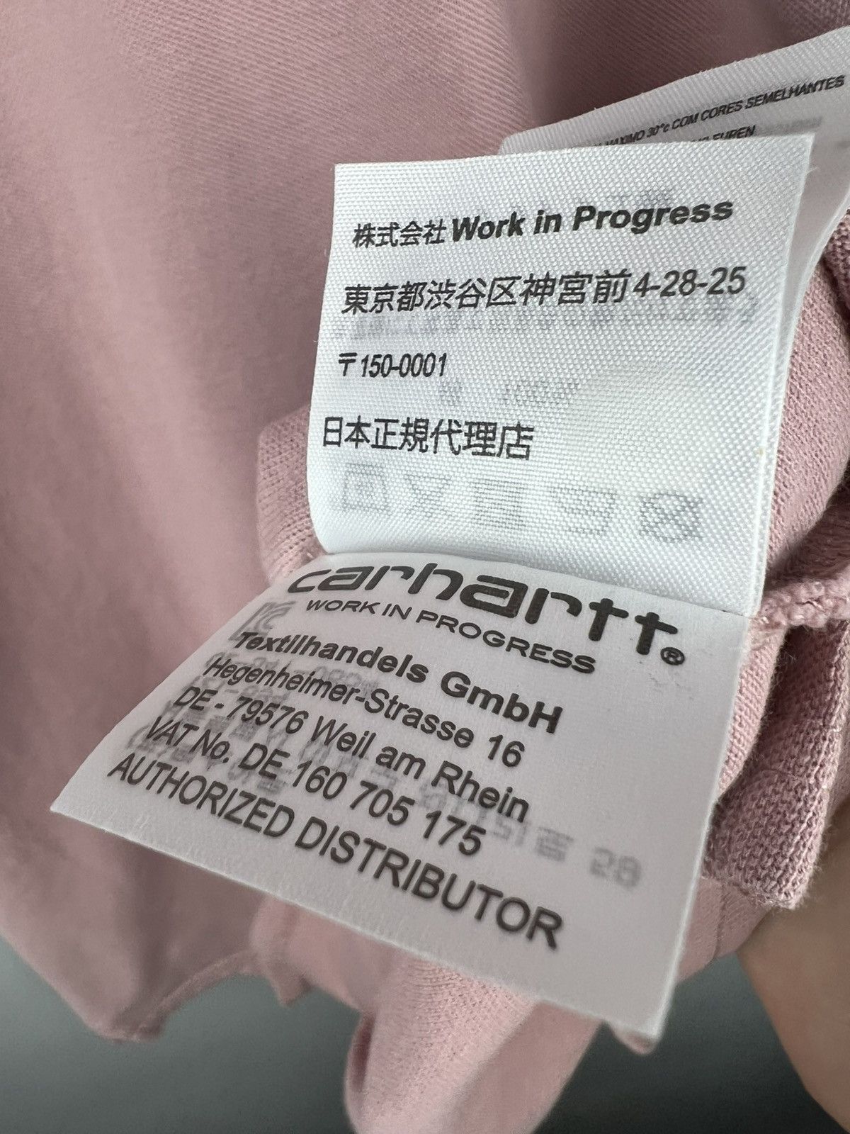 Carhartt × Carhartt Wip Carhartt Classic Pink Polo T shirt Small Logo Size US L / EU 52-54 / 3 - 7 Thumbnail