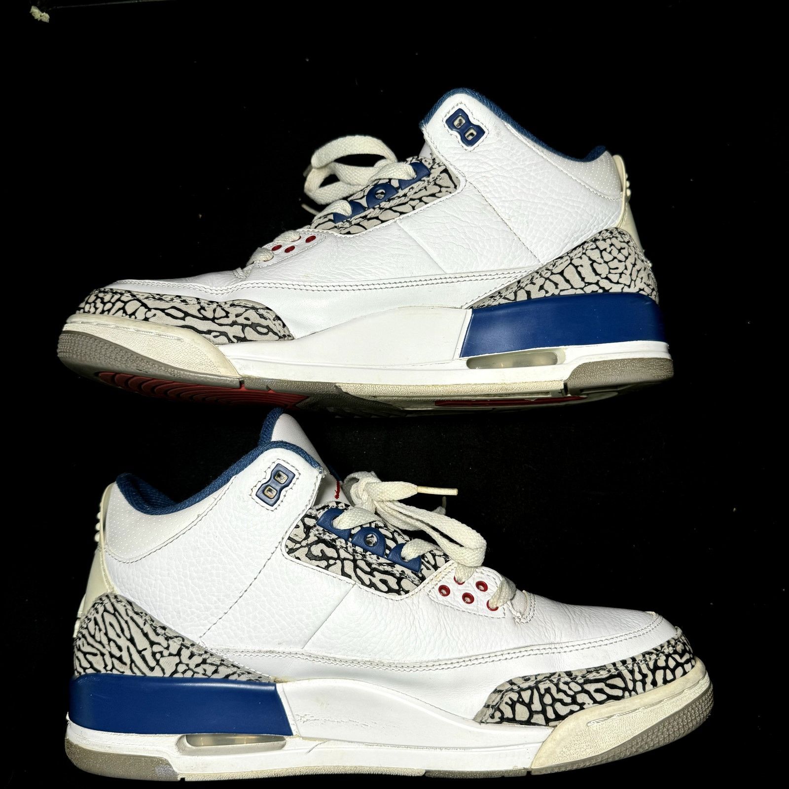 Jordan Brand × Nike Size 10.5 - Air Jordan 3 Retro True Blue 2011 Men's Shoes Size US 10.5 / EU 43-44 - 2 Thumbnail