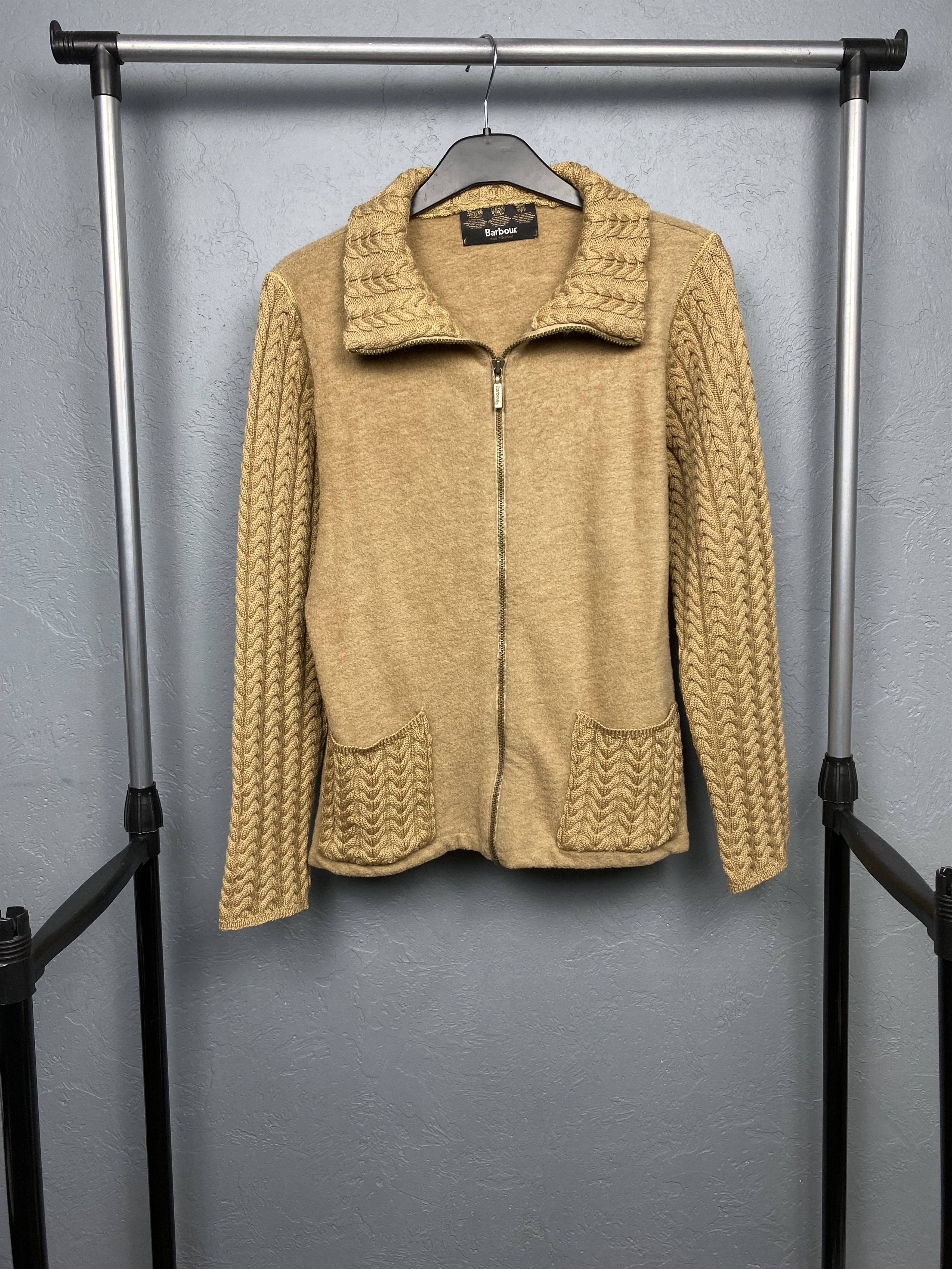 Barbour × Vintage Barbour Vintage Soft Fleece Merino Wool Full Zip Sweater Size M / US 6-8 / IT 42-44 - 1 Thumbnail