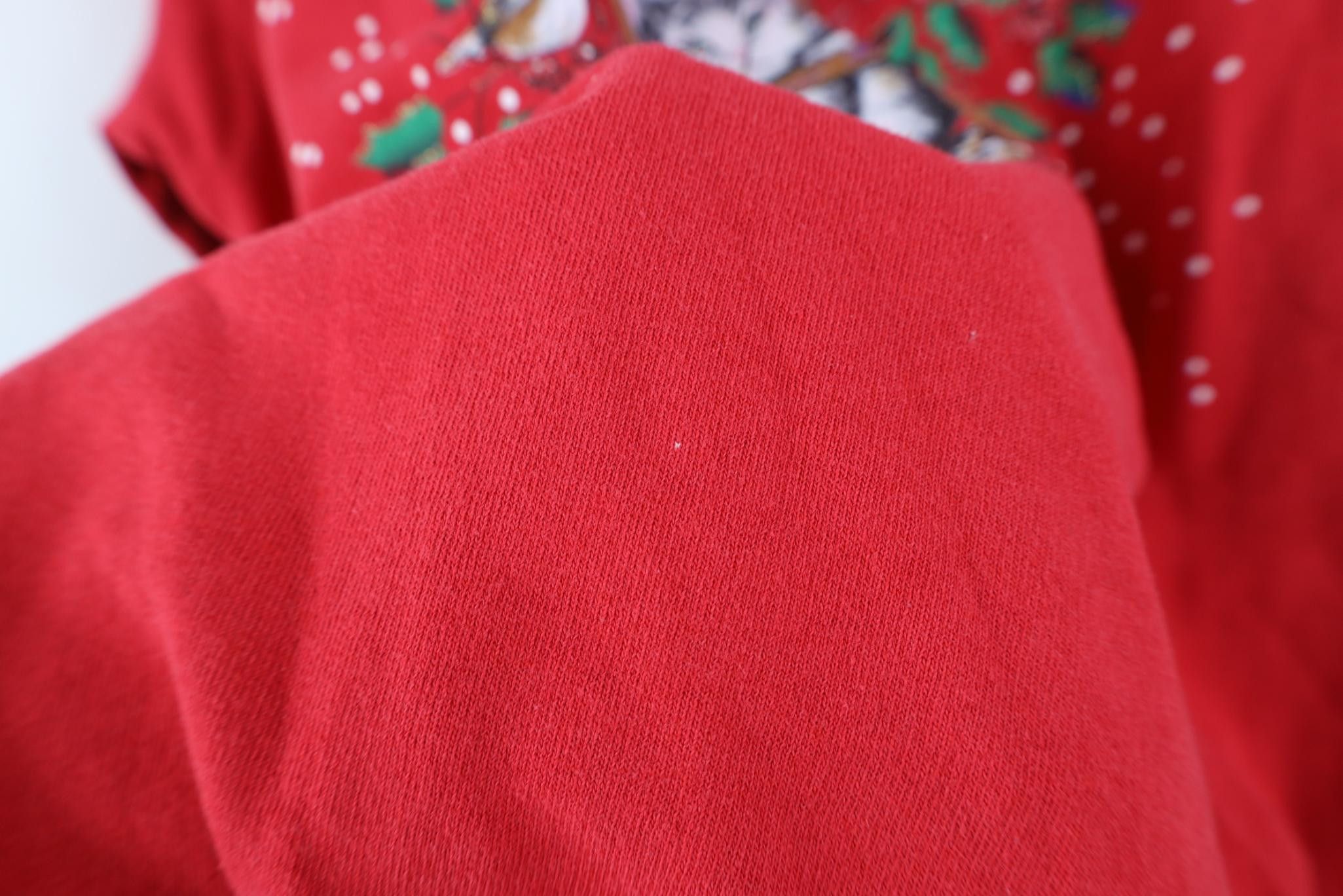 Vintage Vintage 90s Streetwear Christmas Cat Kitten Bird Sweatshirt Size M / US 6-8 / IT 42-44 - 7 Thumbnail