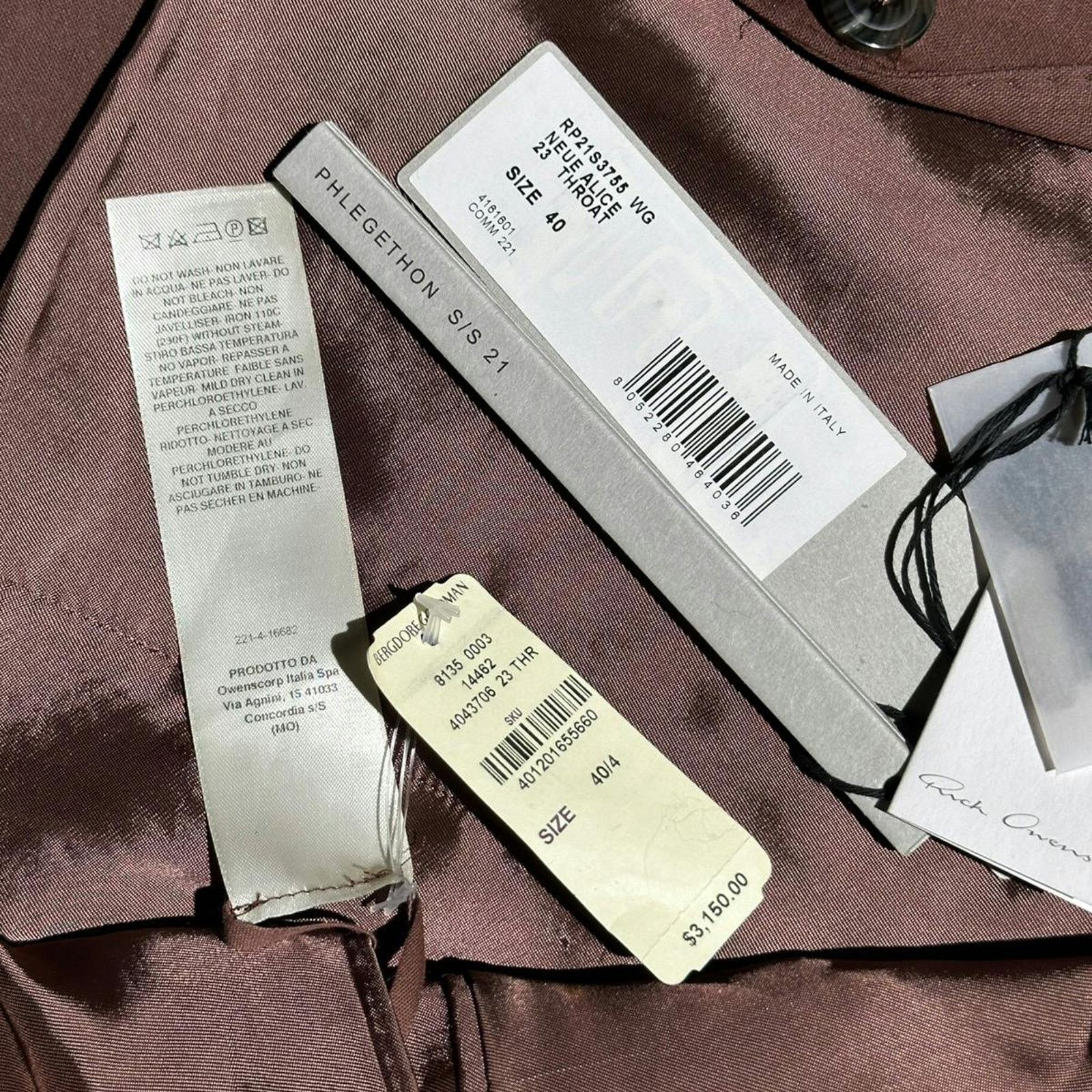 Rick Owens Drkshdw $3,150 NWT SS21 Alice bondage blazer Size US XS / EU 42 / 0 - 5 Thumbnail