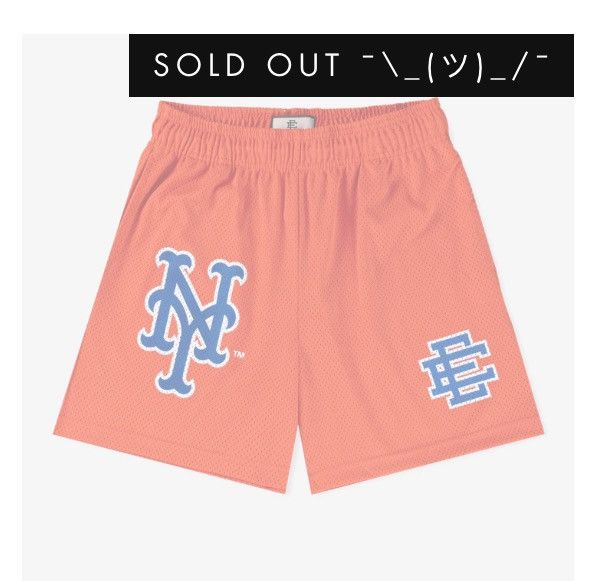 Eric Emanuel × MLB NEW Eric Emanuel Subway Shorts Mets XL Size US 36 / EU 52 - 7 Thumbnail