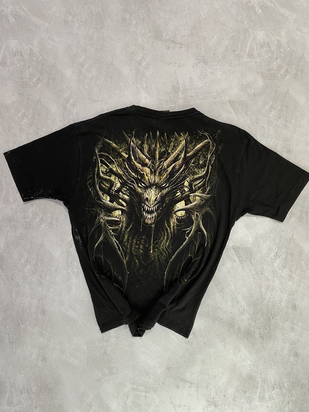 Band Tees 🧌Vintage T-Shirt 3D Dragon Size US XL / EU 56 / 4 - 3 Thumbnail
