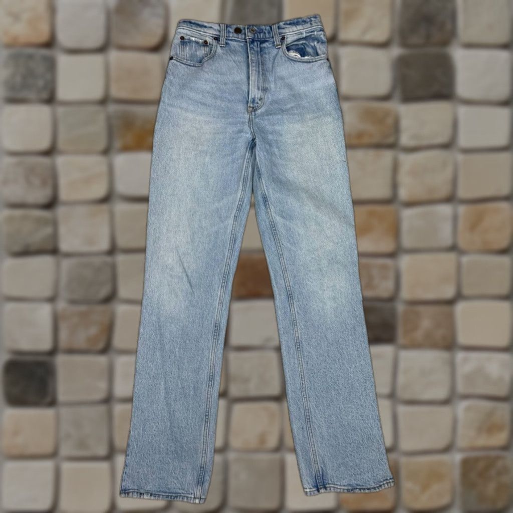 Vintage Abercrombie And Fitch The ’90s Straight Ultra High Rise Jeans Women 2R Blue 26x31 Size 26" / US 2 / IT 38 - 1 Thumbnail