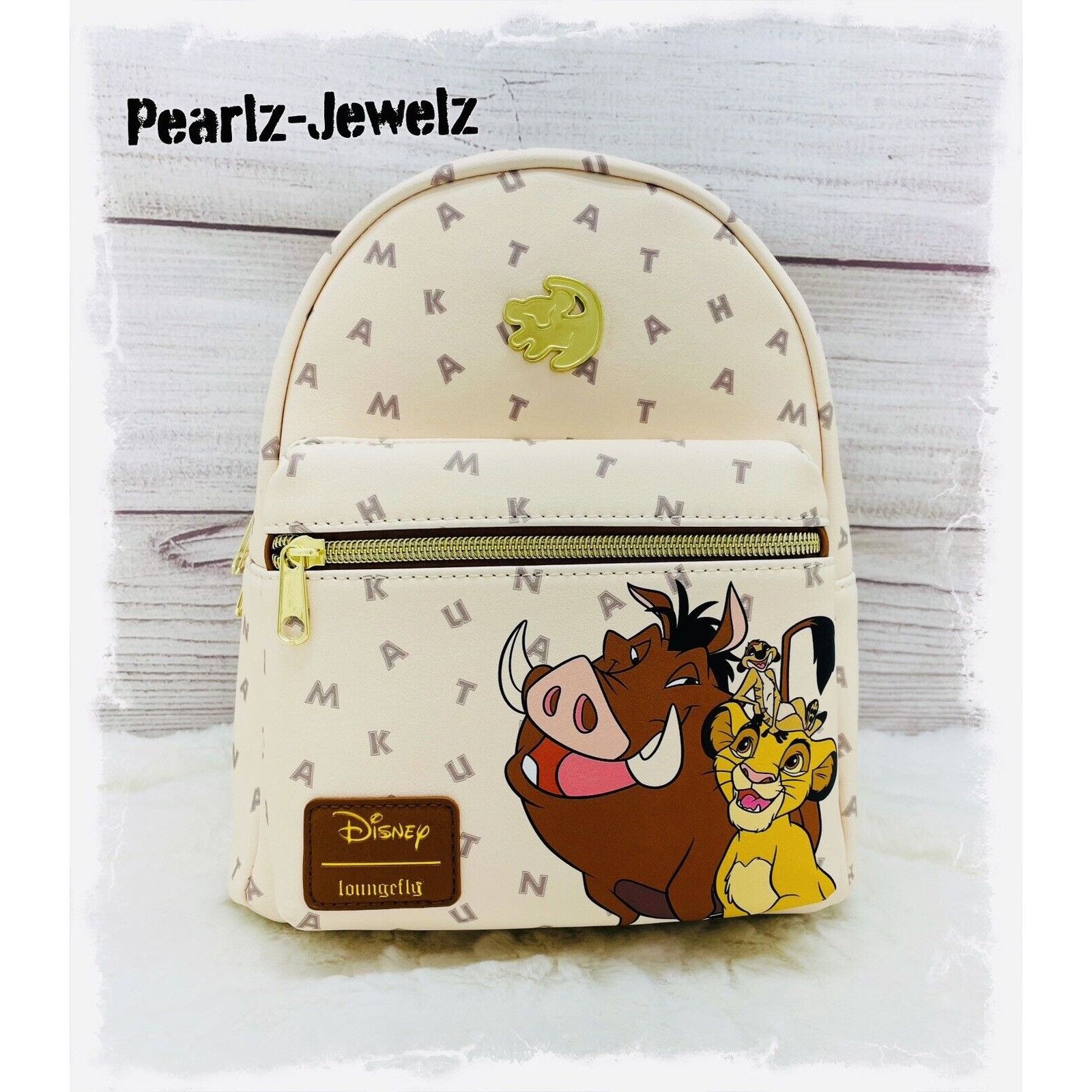 Loungefly Disney The Lion King Hakuna Matata Letters Mini Backpack Purse Disney Lion King 30th Anniversary Mini Backpack main image 2