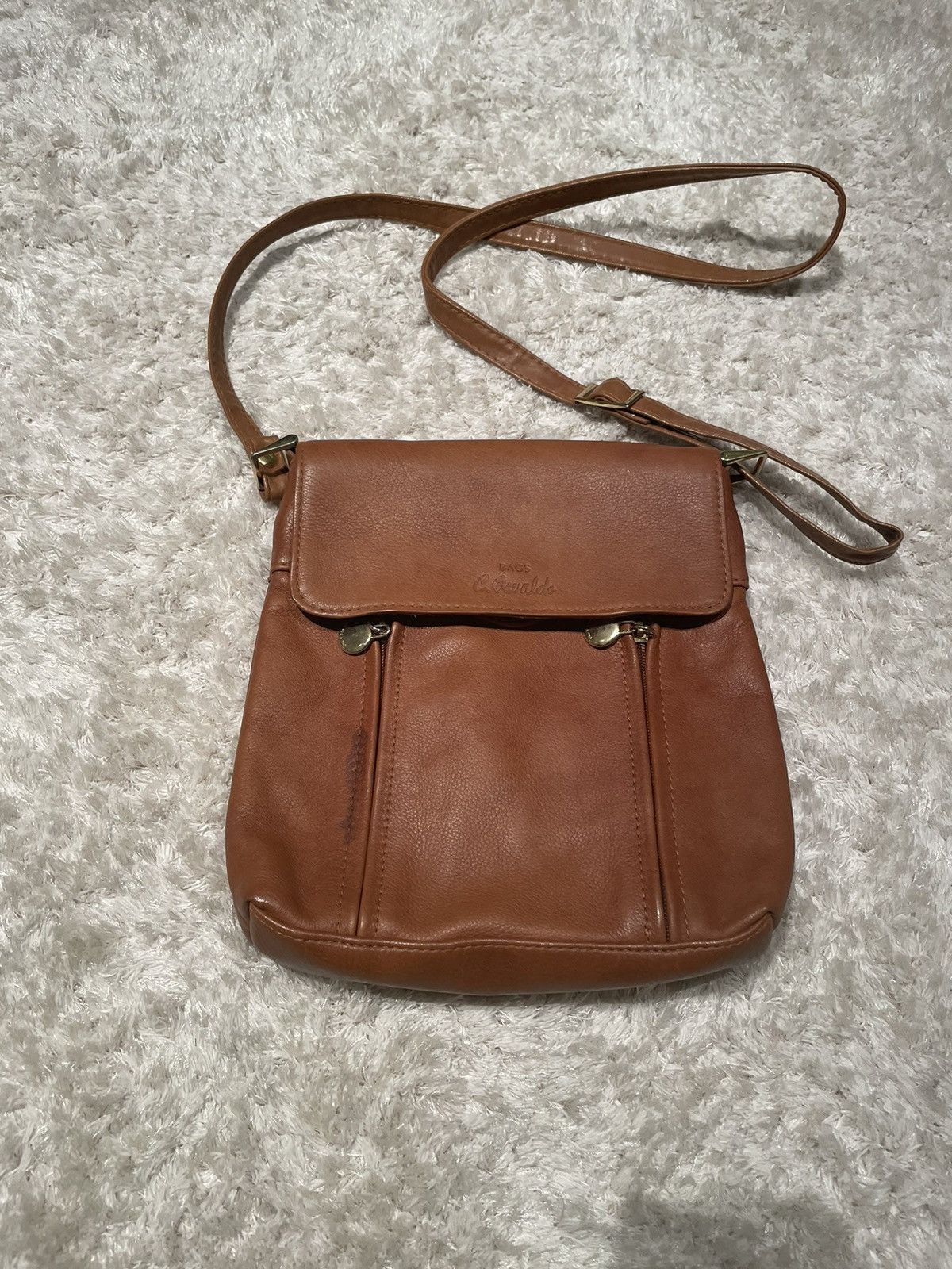 Vintage 🔥 Italian Leather Shoulder Bag Brown Size ONE SIZE - 1 Thumbnail