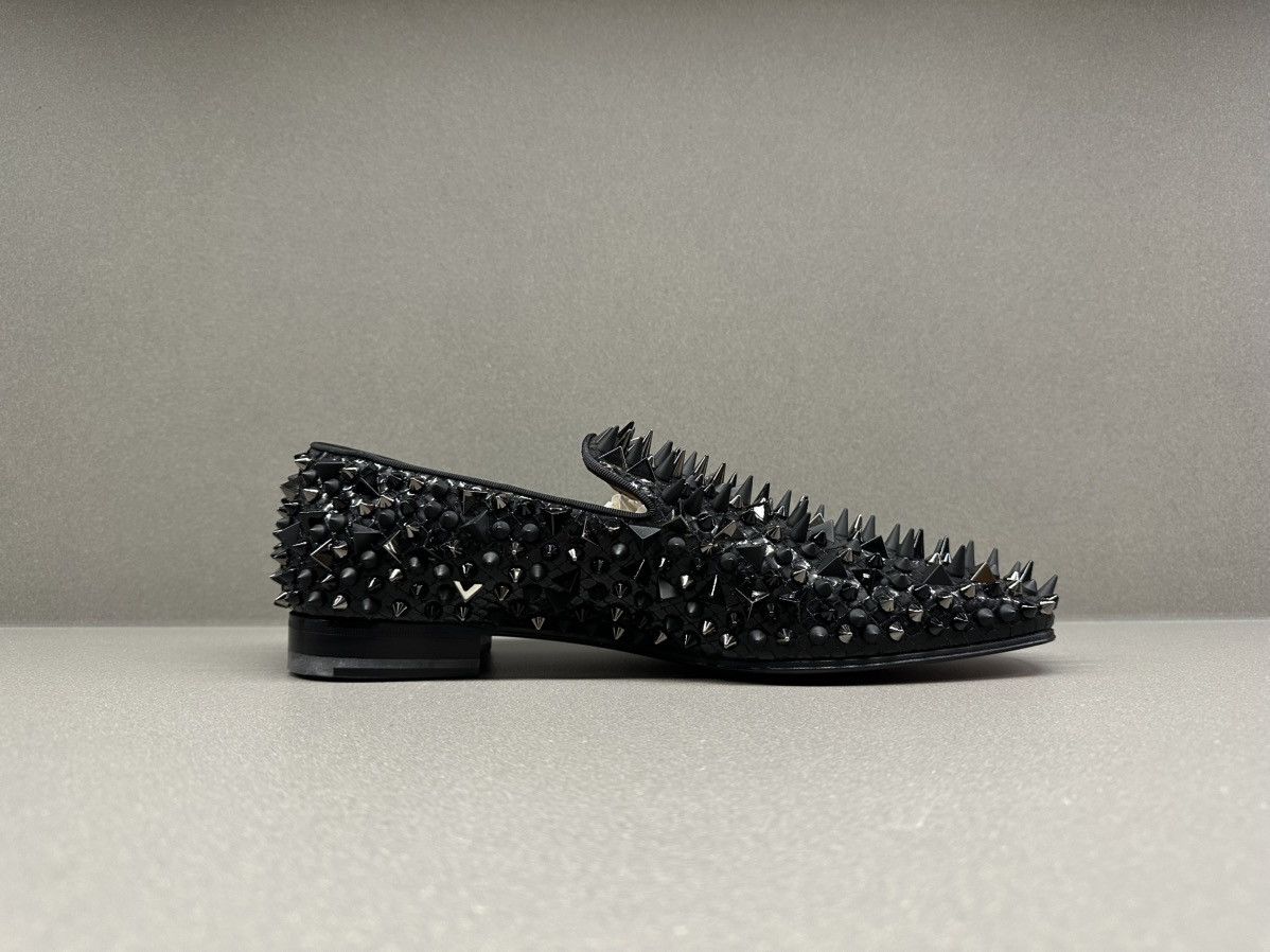 Christian Louboutin Christian Louboutin Dandy Pik Pik Flat Black / Mix Black Size US 9 / EU 42 - 6 Thumbnail