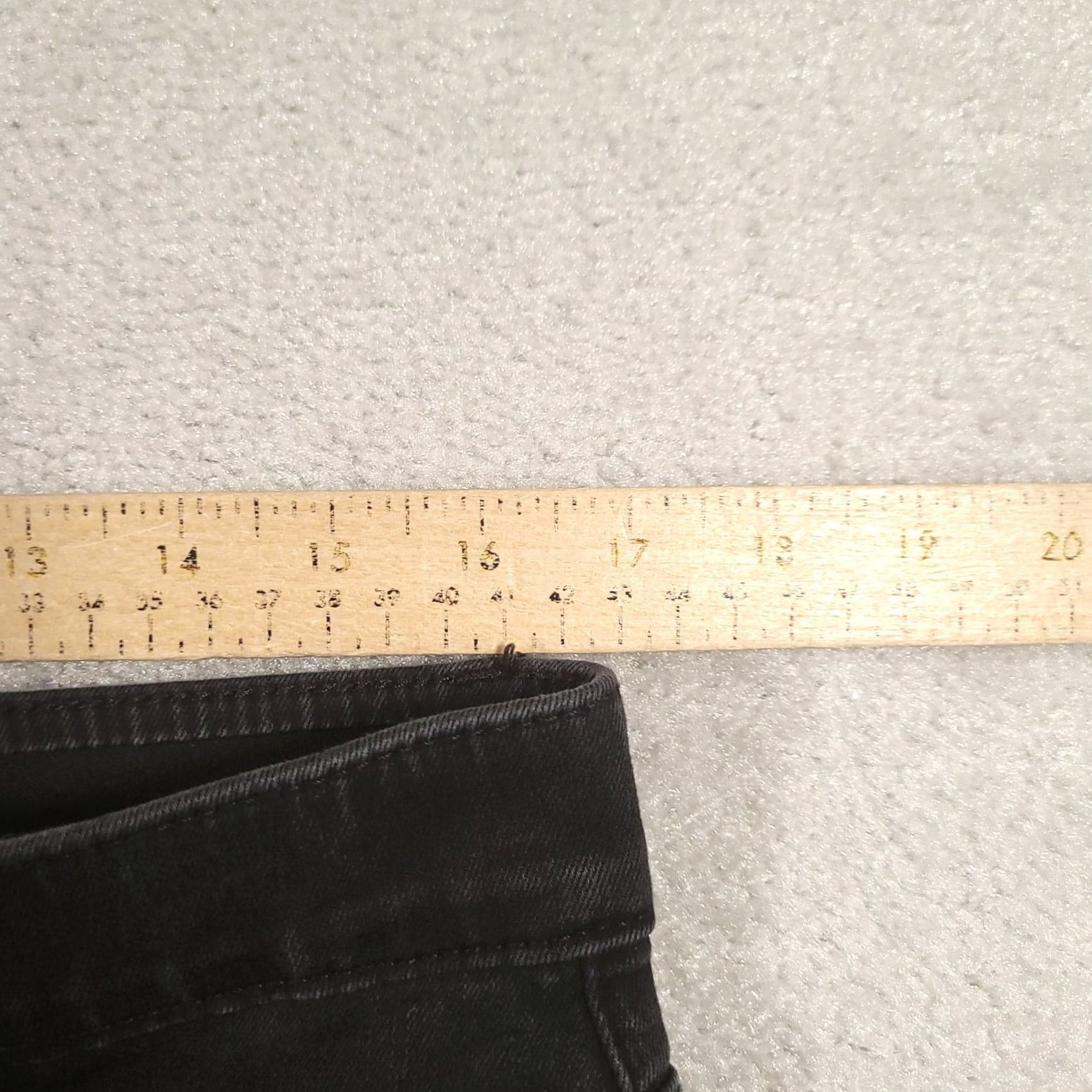 Lee Lee Women's Skinny Jeans Black Denim High Rise 16 Long Slim Fit Jeans Size 38" / US 16 / IT 52 - 3 Thumbnail