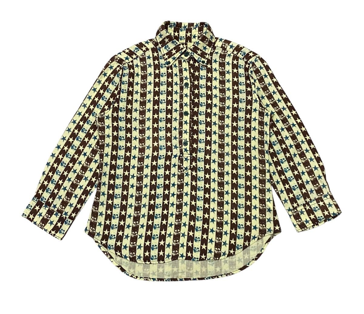 Hysteric Glamour × Japanese Brand Hysteric Glamour Skull Fullprint Haif Button Ups Size S / US 4 / IT 40 - 2 Thumbnail