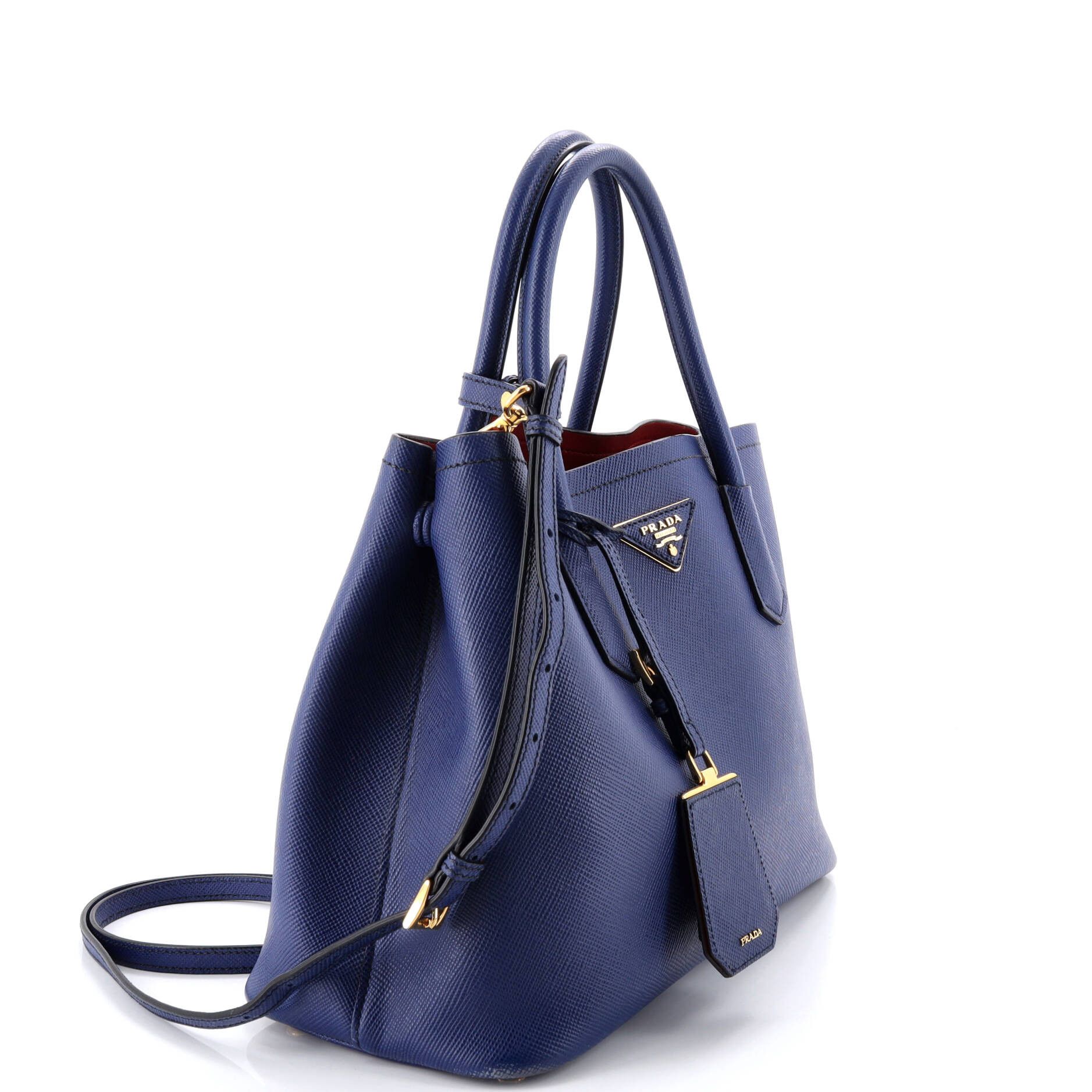 Prada Cuir Double Tote Saffiano Leather Medium Size ONE SIZE - 1 Thumbnail