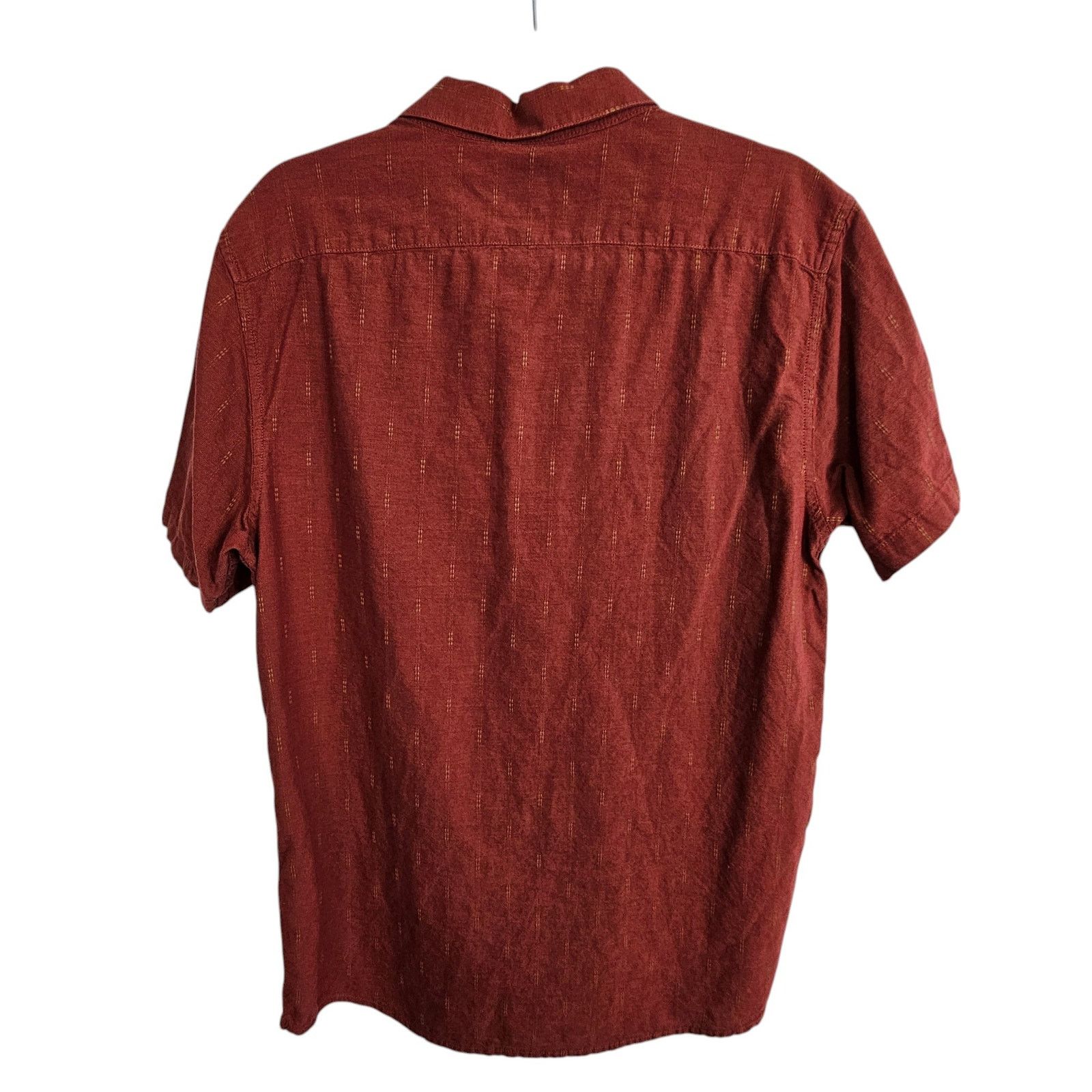 RVCA RVCA Mens Red Button Slim Fit Shirt Size L Skater Casual Size US L / EU 52-54 / 3 - 8 Thumbnail