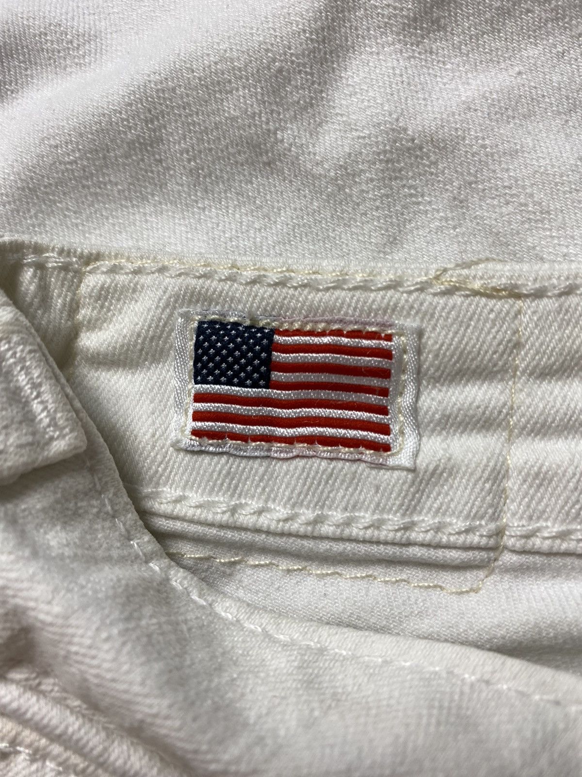 True Religion True Religion BILLY silver crystal buttons white denim jeans Size 26" / US 2 / IT 38 - 11 Thumbnail