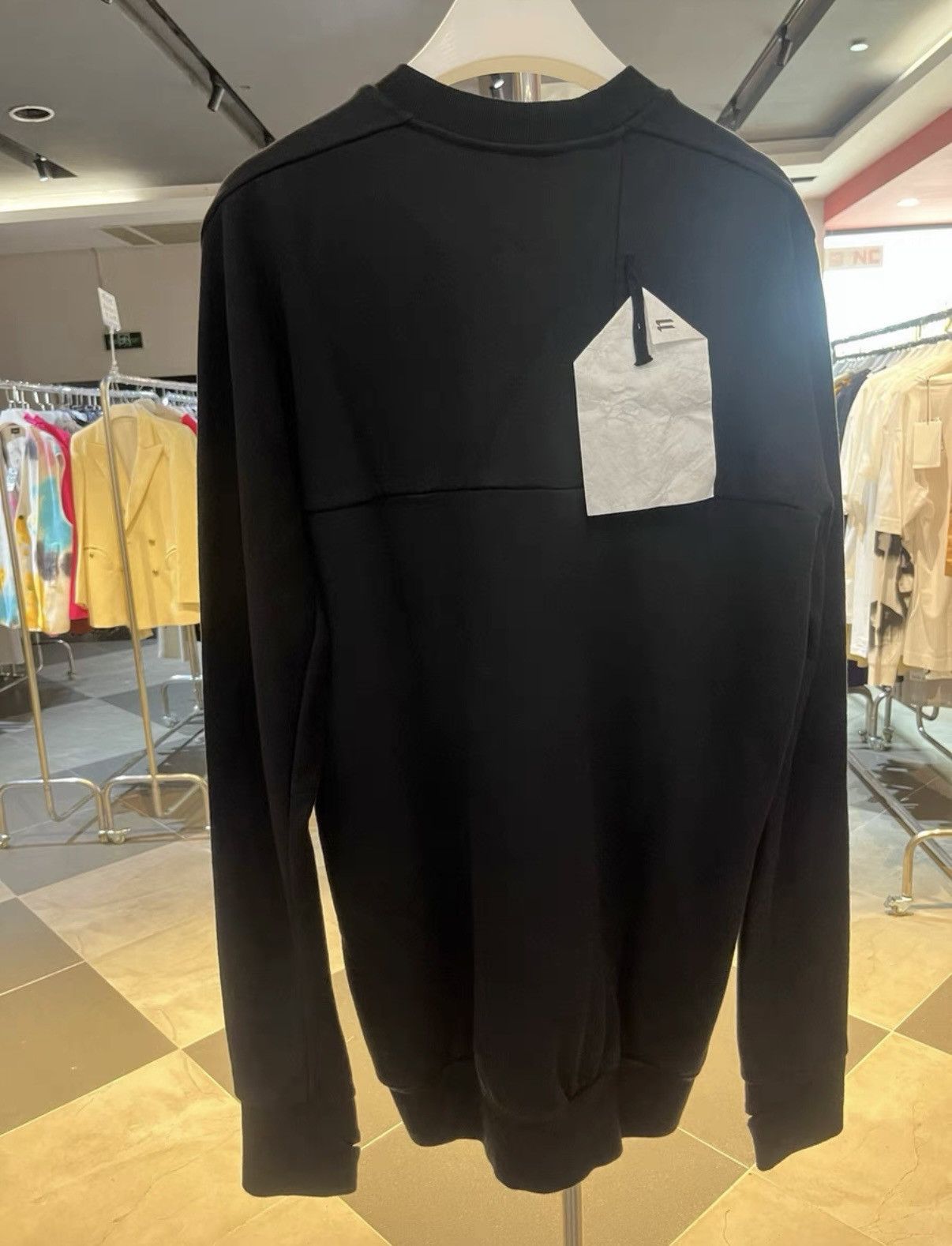 11 By Boris Bidjan Saberi 11 BY BORIS BIDJAN SABERI Black Crewneck Sweatshirt Size US XS / EU 42 / 0 - 2 Thumbnail
