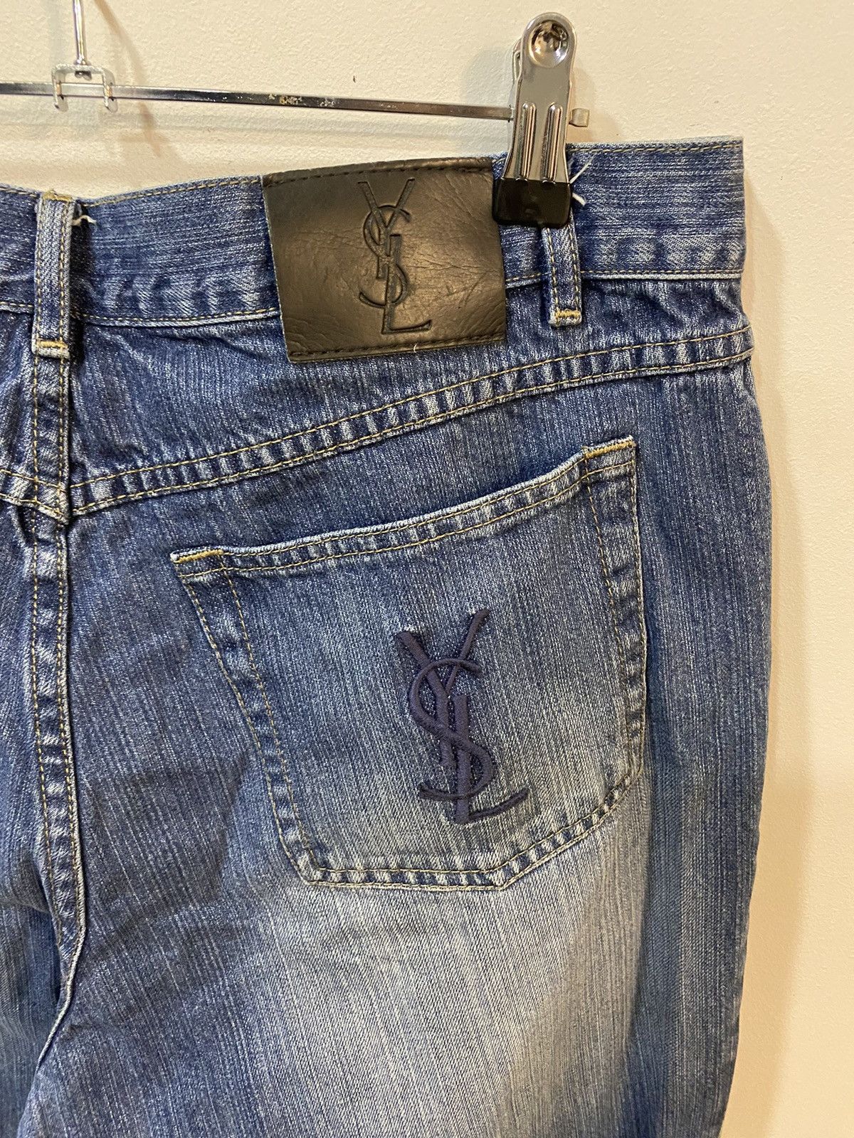 Yves Saint Laurent 36x30 YSL Jeans Denim Pants Blue Indigo Size US 36 / EU 52 - 23 Thumbnail