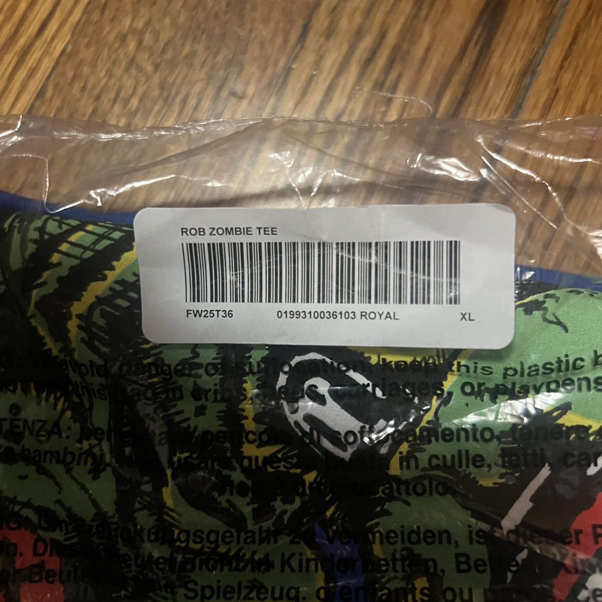 Supreme Supreme Fuckin Blowout Rob Zombie Tee Royal Blue size: XL Size US XL / EU 56 / 4 - 6 Thumbnail