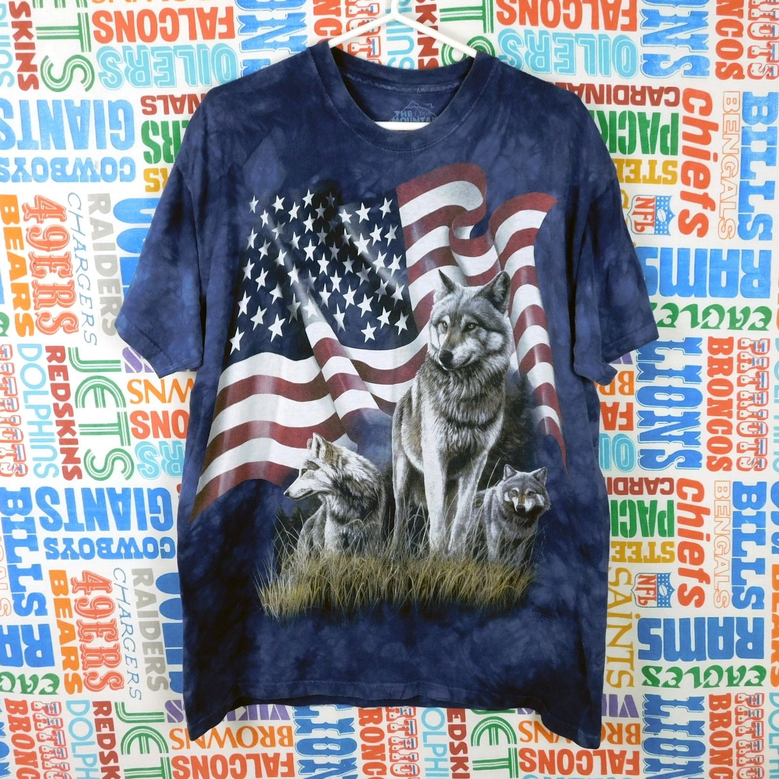 The Mountain Dubya Riding A Shark Men's Licensed T-Shirt