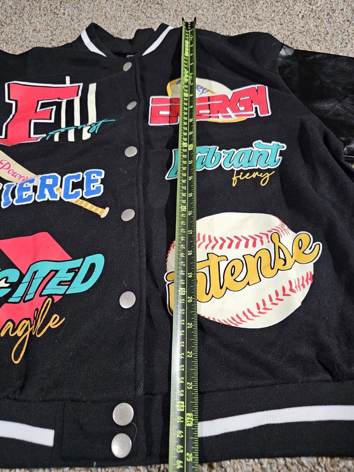 Shein SHEIN fierce intense baseball Retro Varsity jacket Large Size US L / EU 52-54 / 3 - 7 Thumbnail