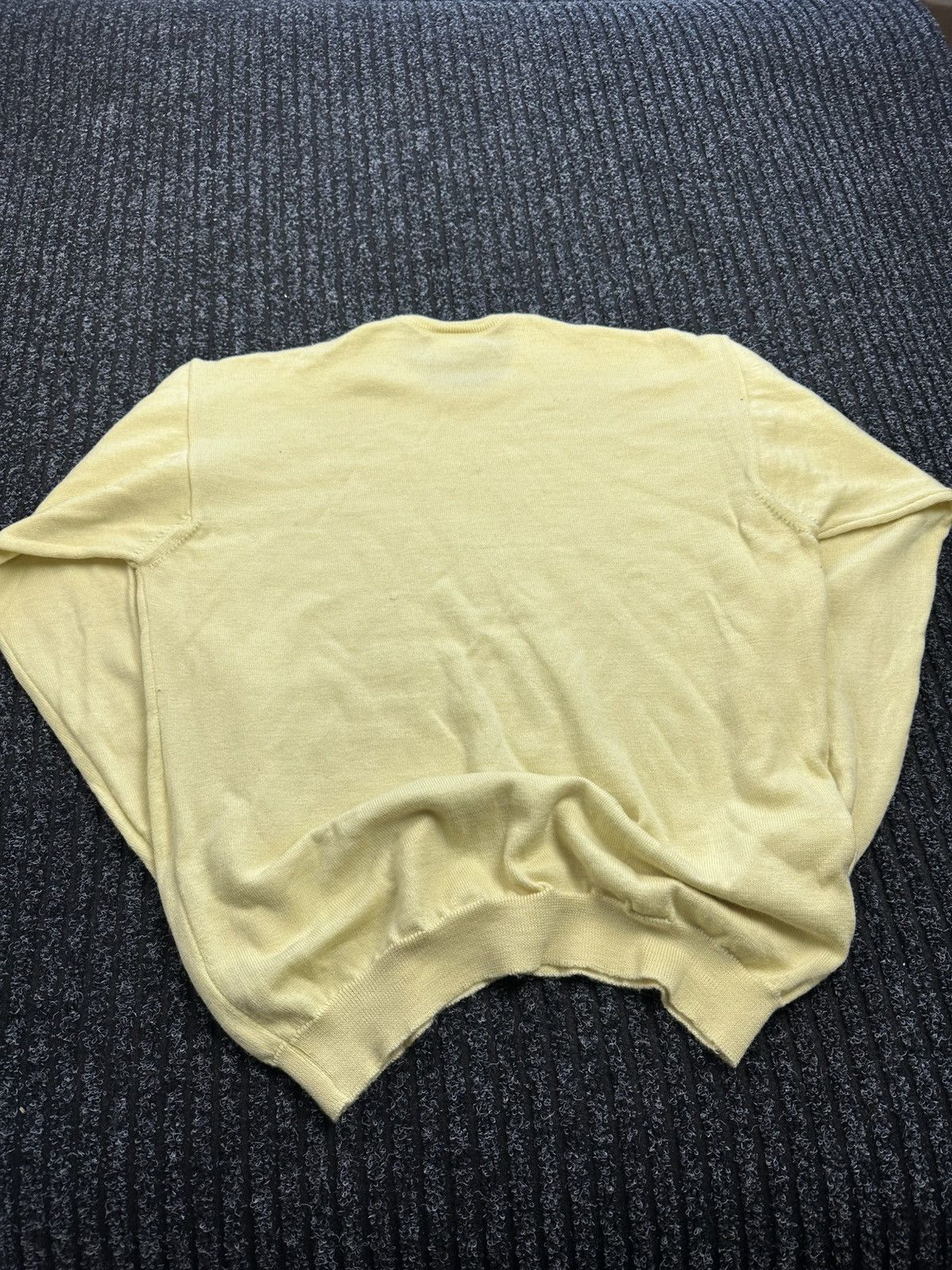 Lacoste Vintage Lacoste crewneck wool sweater jumper yellow mans Size US L / EU 52-54 / 3 - 2 Thumbnail