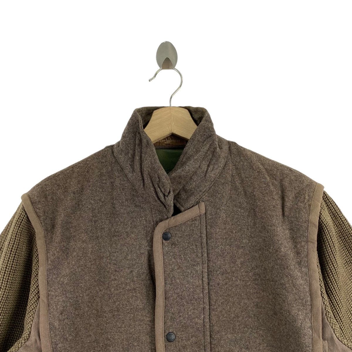 Pierre Balmain PIERRE BALMAIN PARIS Wool Brown Coat Jacket Size US M / EU 48-50 / 2 - 2 Thumbnail