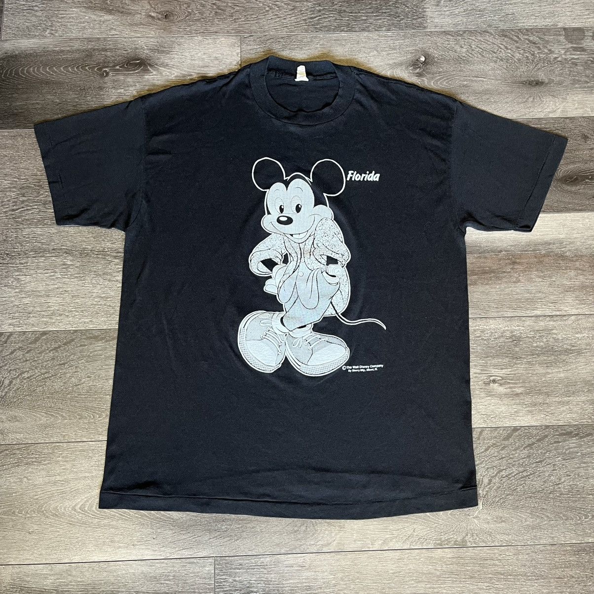 Disney Vintage 80s Disney Mickey Mouse Sherry Double Sided Logo Tee Size US XL / EU 56 / 4 - 1 Thumbnail