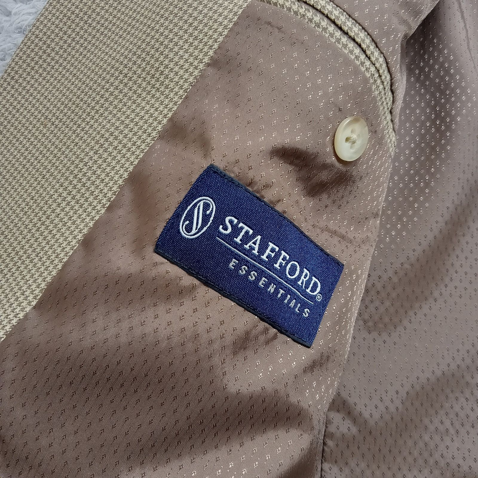 Stafford Stafford Suit Jacket Mens 42 Short Mens Classic Fit Size 42S - 4 Thumbnail