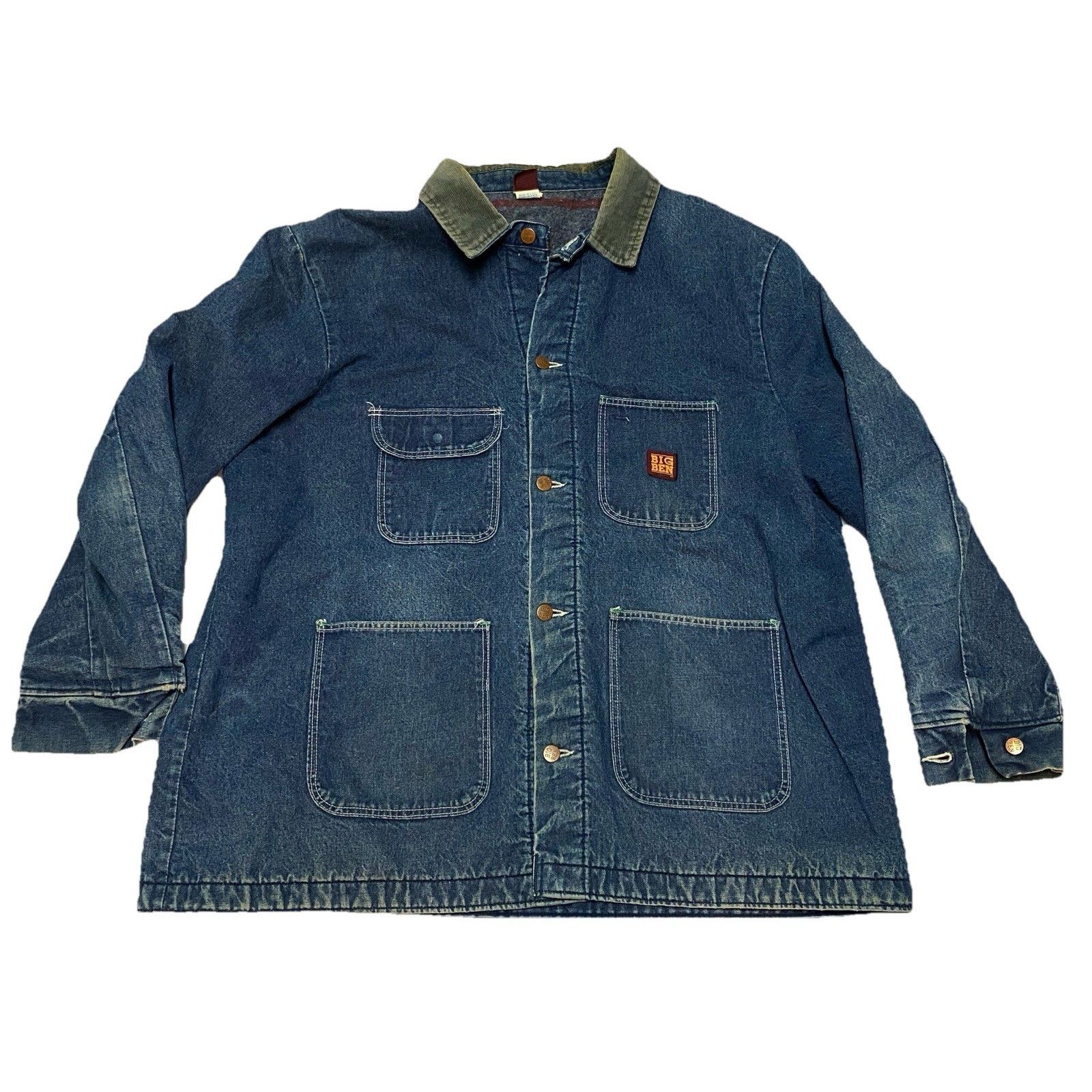 Wrangler Vtg 70'S-80'S Wrangler Big Ben Denim Coat USA Size XXL 52 Size US XXL / EU 58 / 5 - 1 Thumbnail