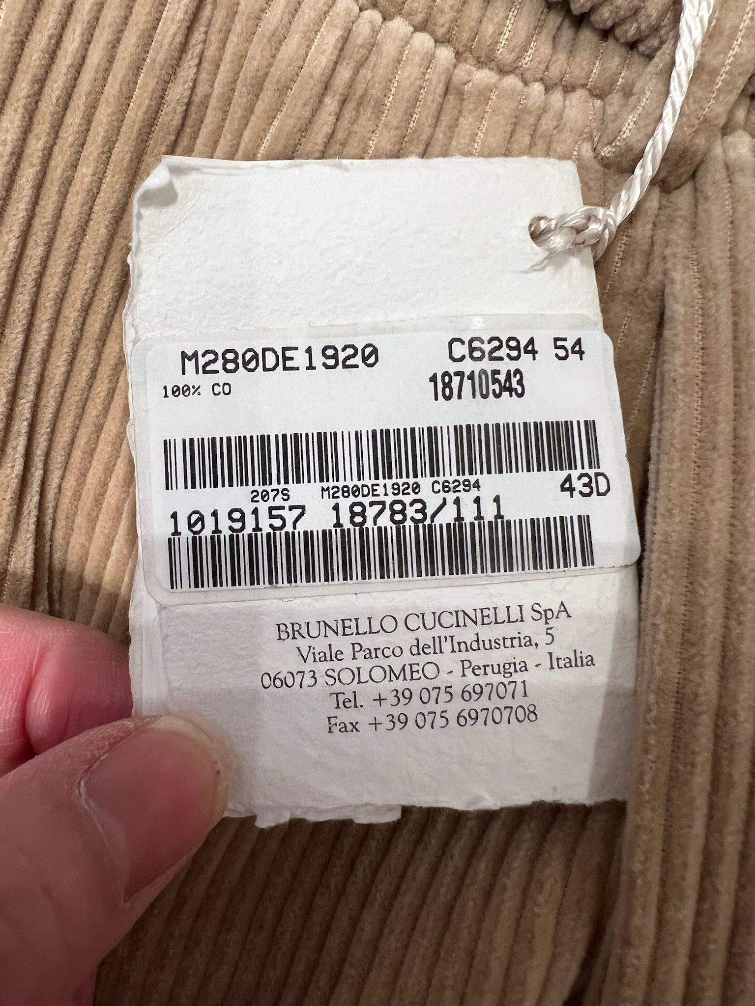 Brunello Cucinelli o1w1db10125 Pant in Beige Size US 38 / EU 54 - 5 Thumbnail