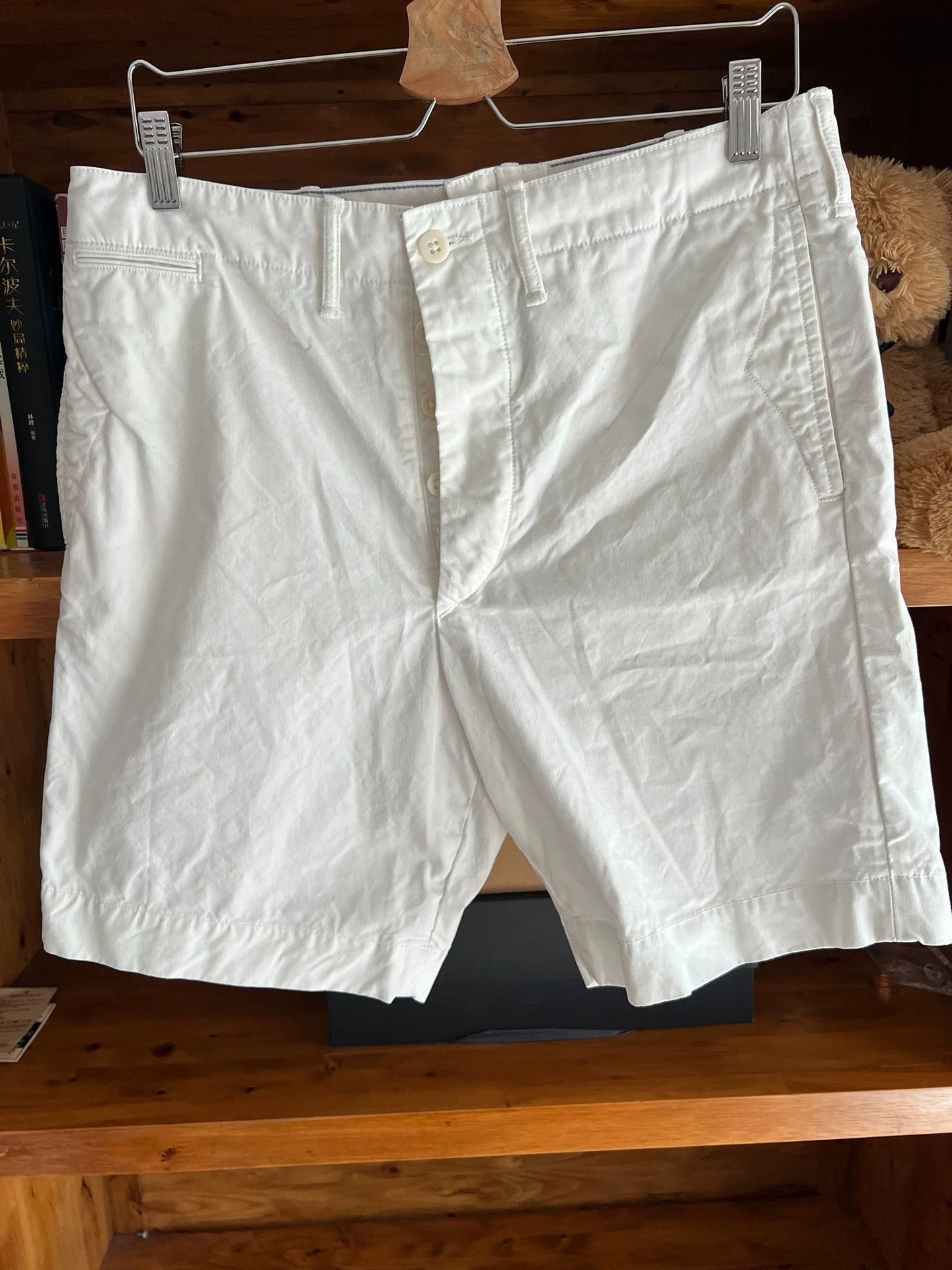 RRL Ralph Lauren RRL Double RL Vintage White Work Shorts Size US 31 - 2 Thumbnail