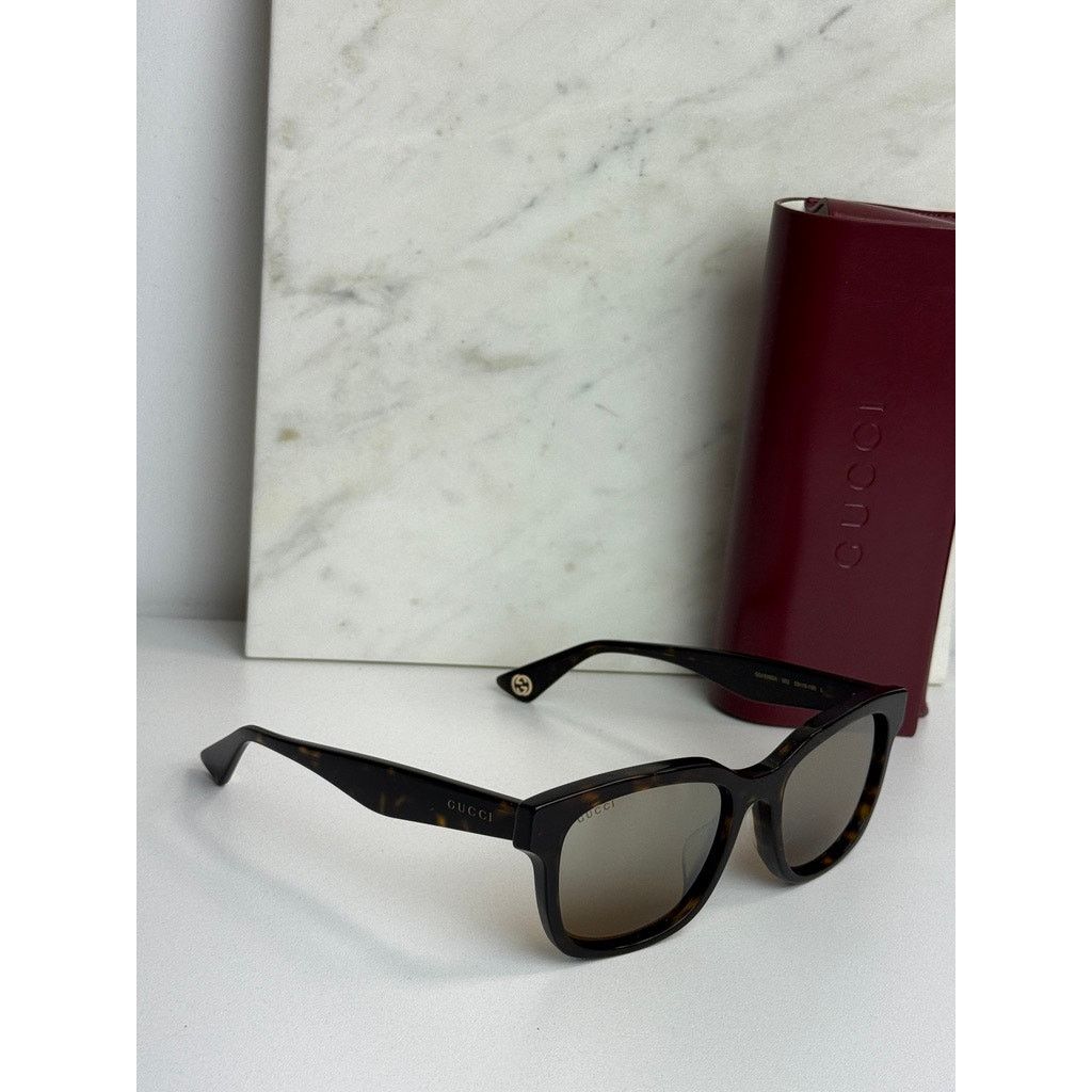 Gucci NEW Gucci GG1639SA Brown Mirror Square Unisex Sunglasses Size ONE SIZE - 3 Thumbnail