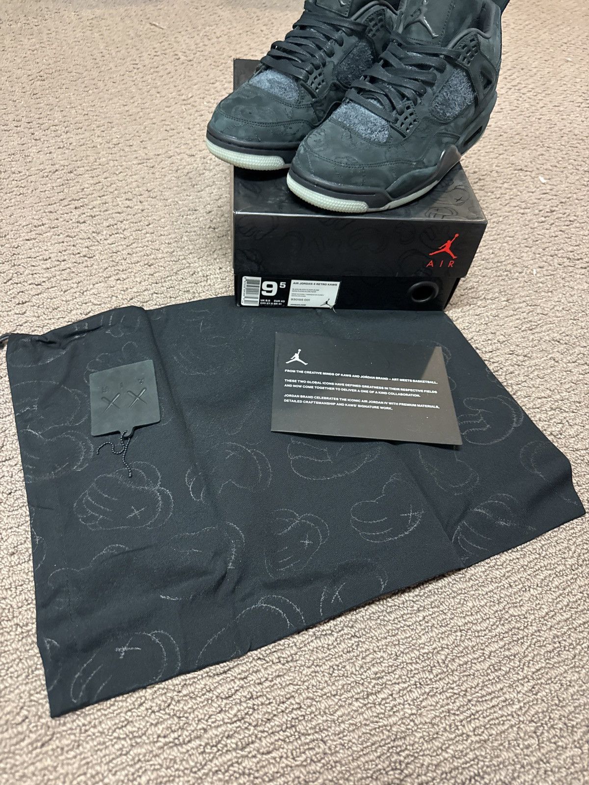 Jordan Brand × Kaws Kaws Jordan 4 Size US 9.5 / EU 42-43 - 11 Thumbnail